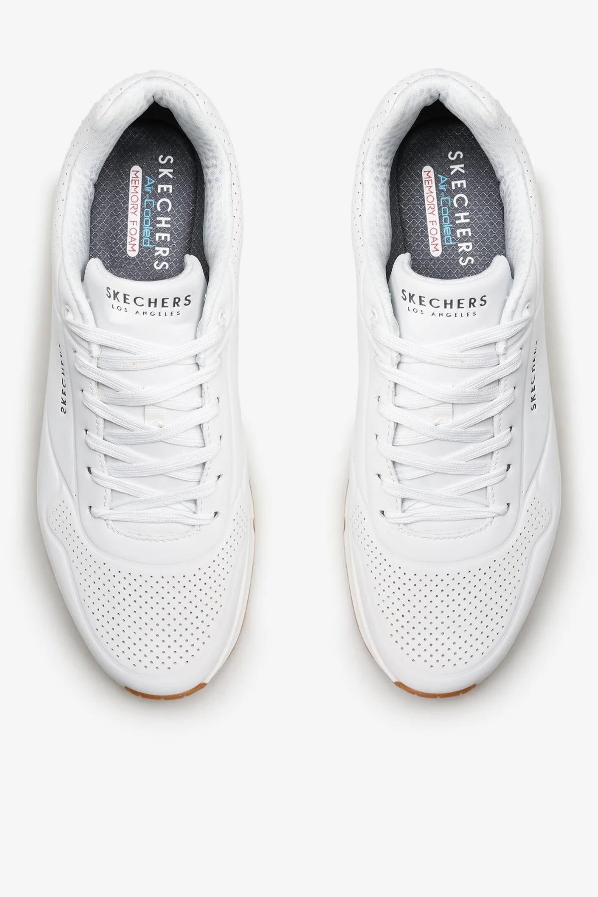 Skechers Uno Erkek Ayakkabı 52458 Wht