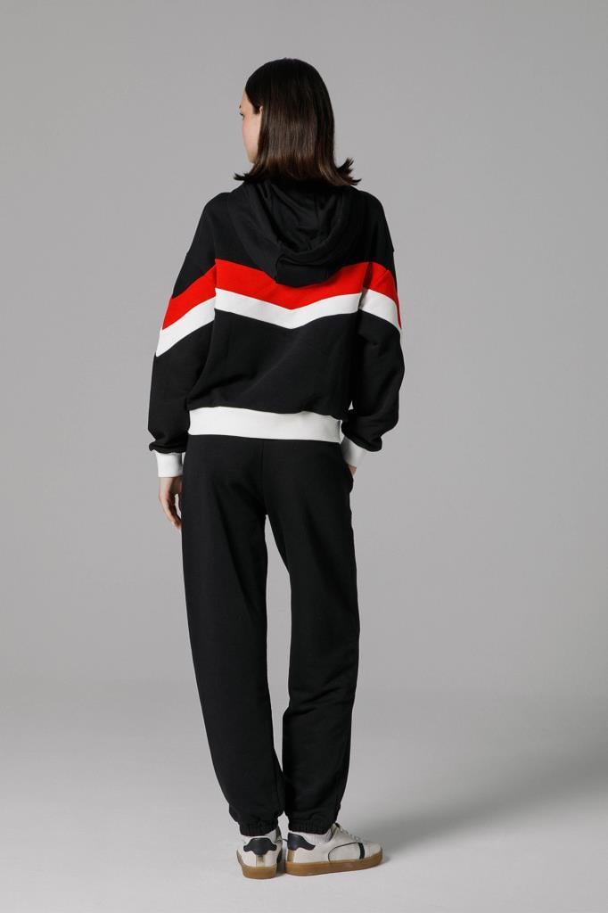 Ellesse Crop Kapüşonlu Kadın Sweat EF178-BK