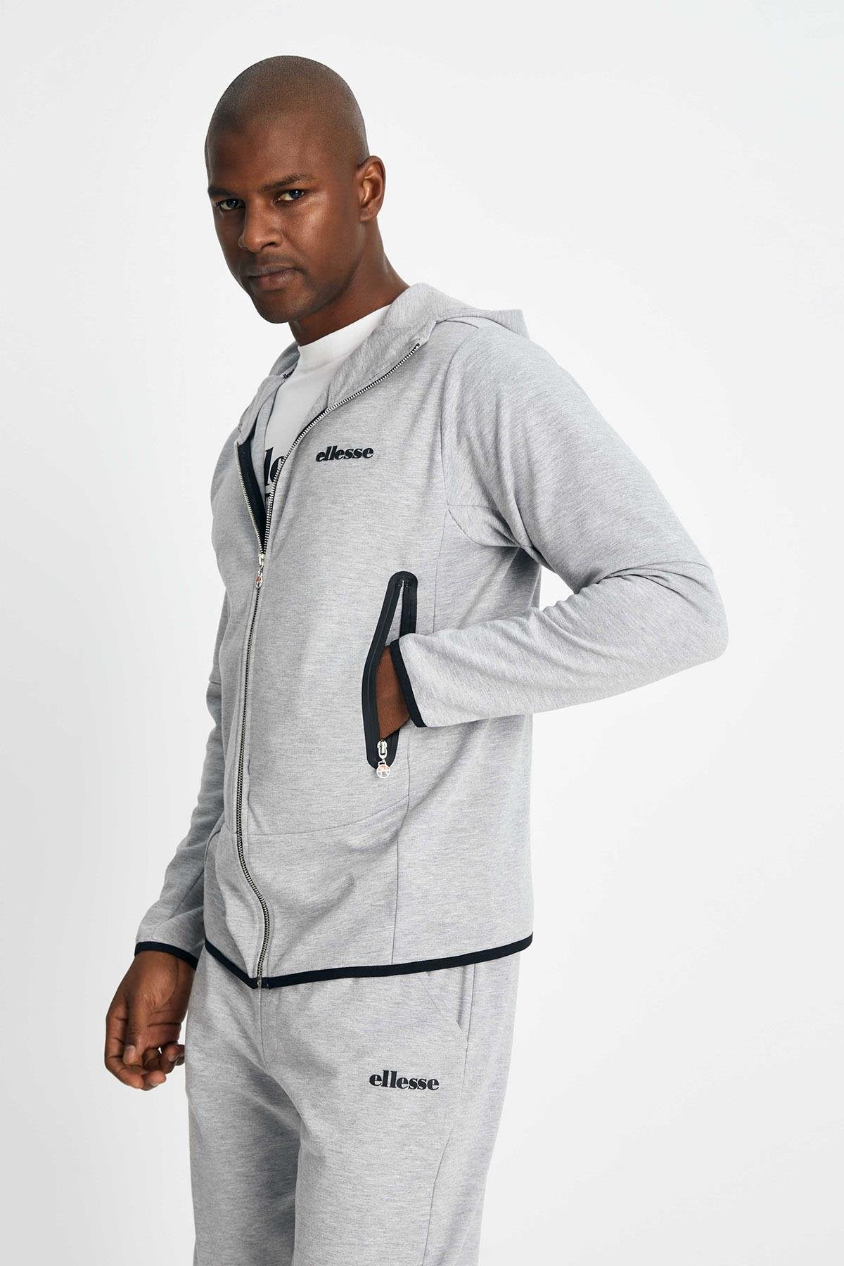 Ellesse Erkek Fermuarlı Sweat EM150-GR