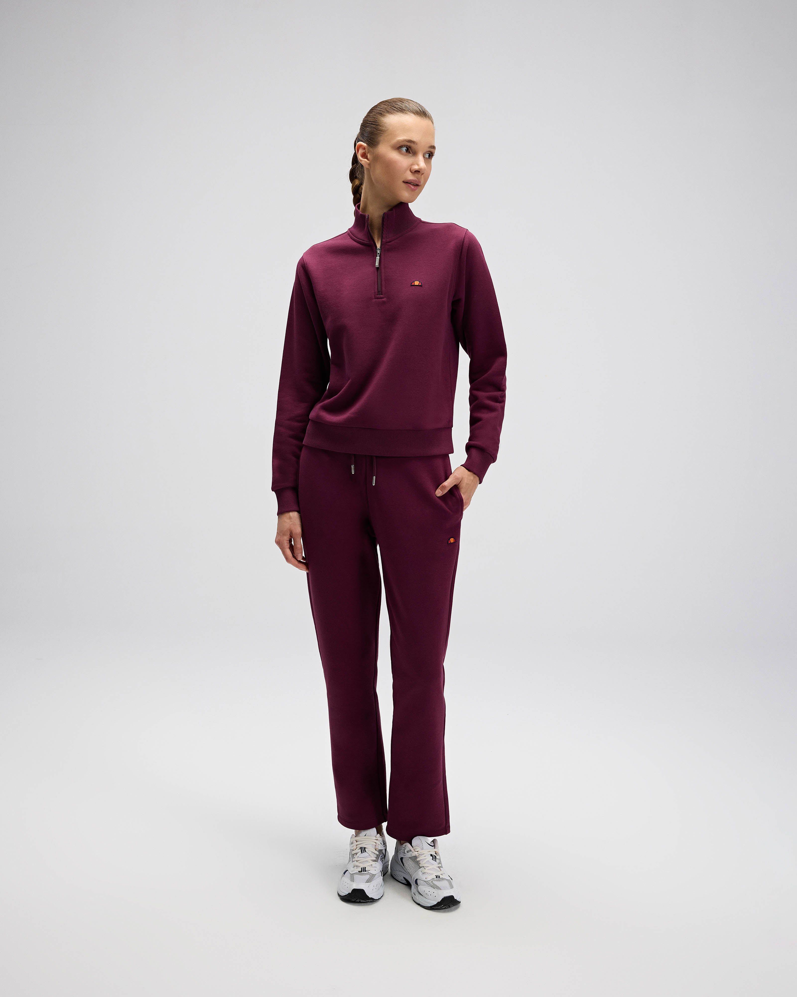 Ellesse Kadın Yarım Fermuarlı Sweat Ef557-Brd