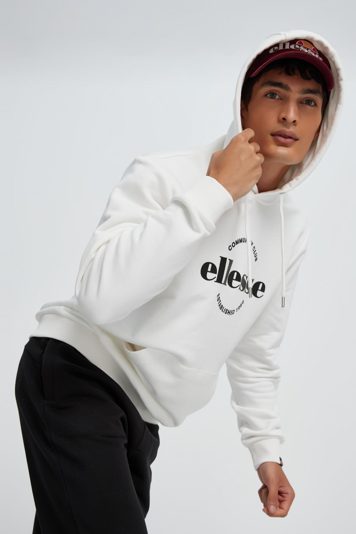 Ellesse Erkek Kapüşonlu Sweatshirt EM050-BG