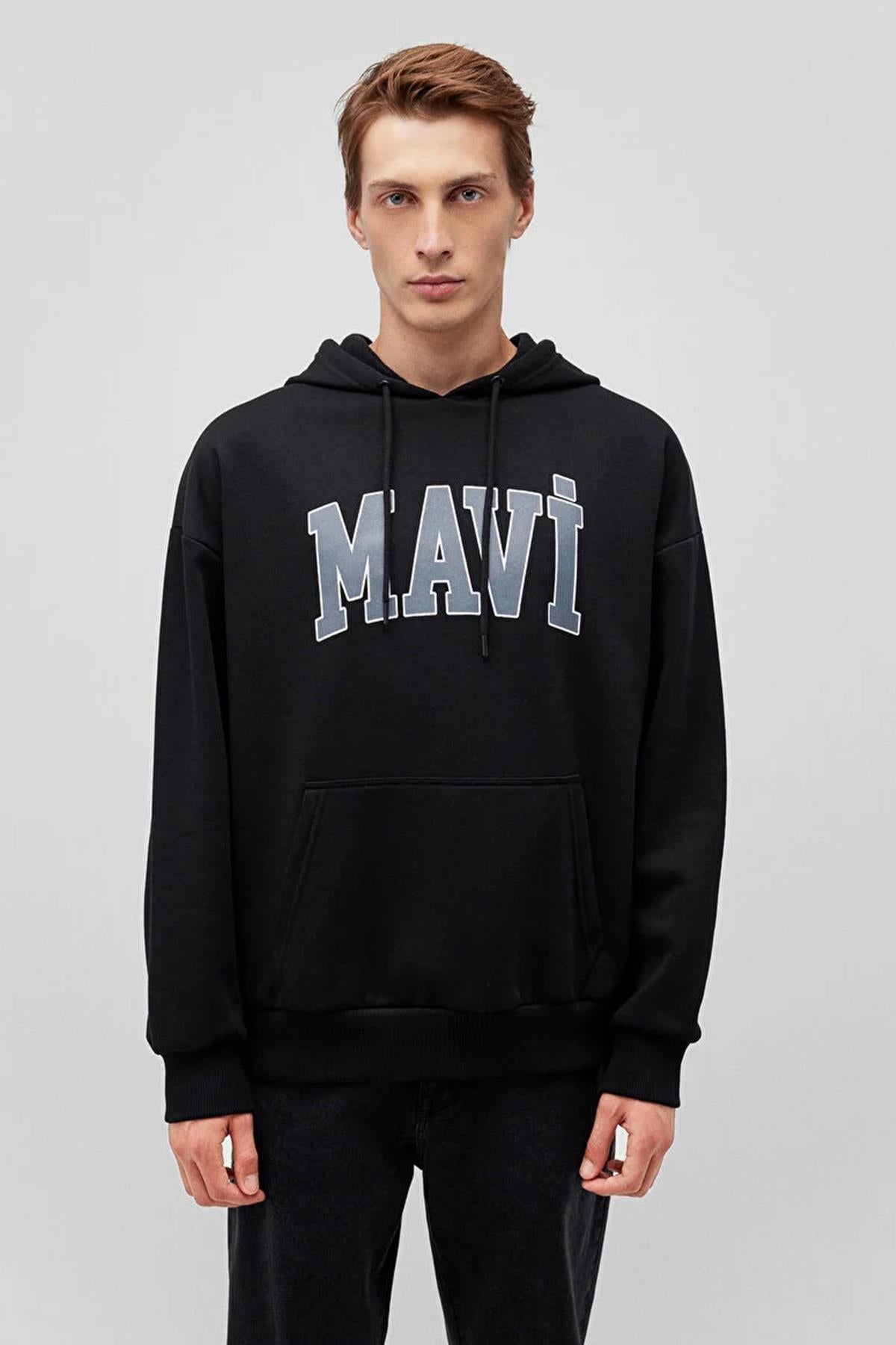 Mavi Baskılı Erkek Sweat M067149-90