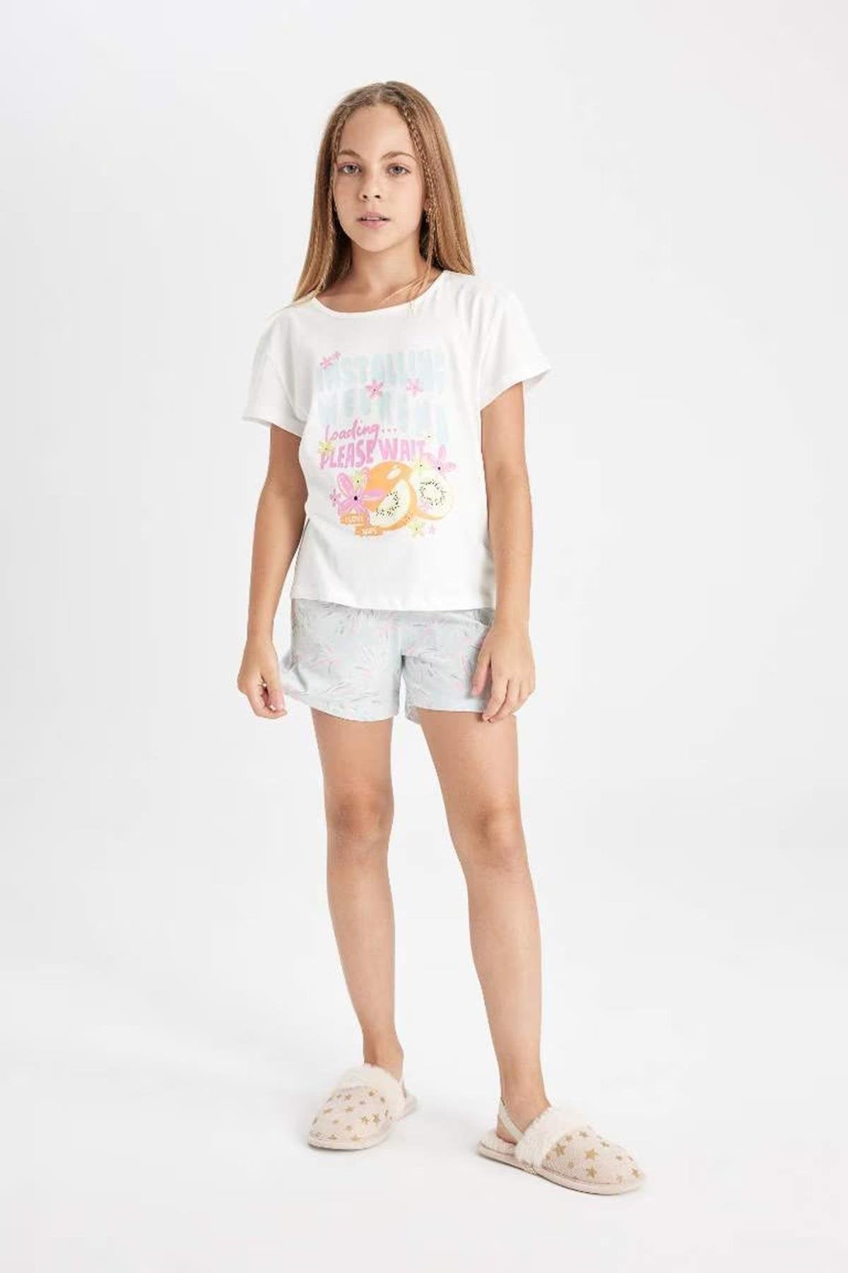 Defacto Kız Çocuk Pijama Takımı D2073A8Tra