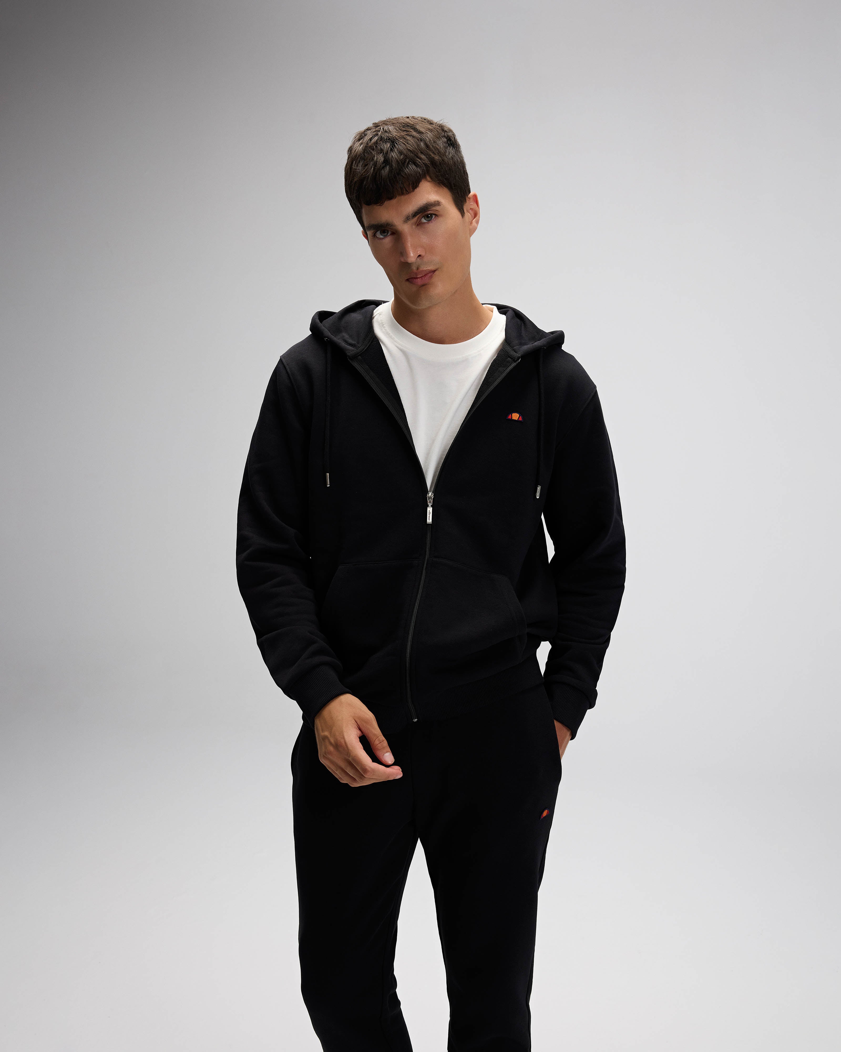 Ellesse Erkek Fermuarlı Kapüşonlu Sweat Em581-Bk
