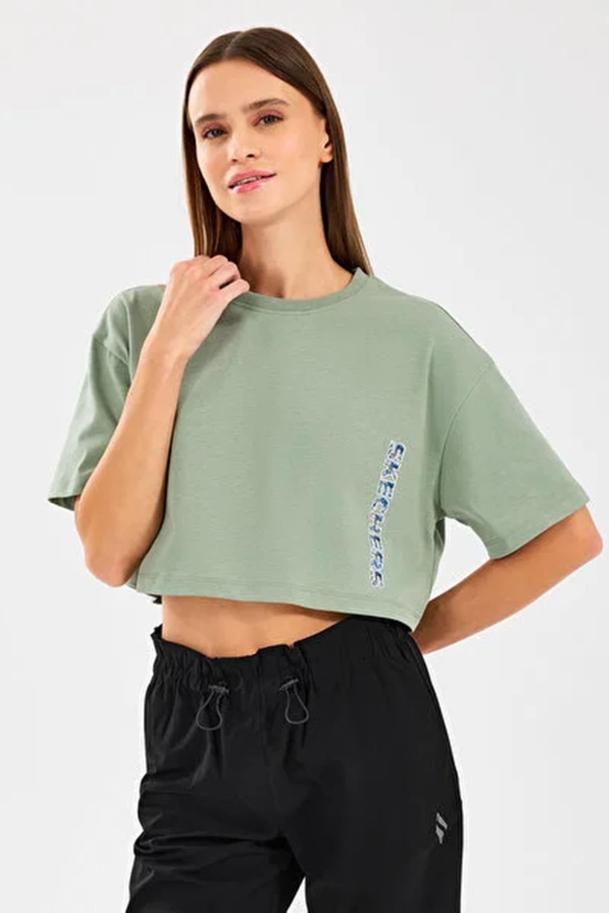 Skechers W Crop Fit Kadın Tişört S2510145-3-306