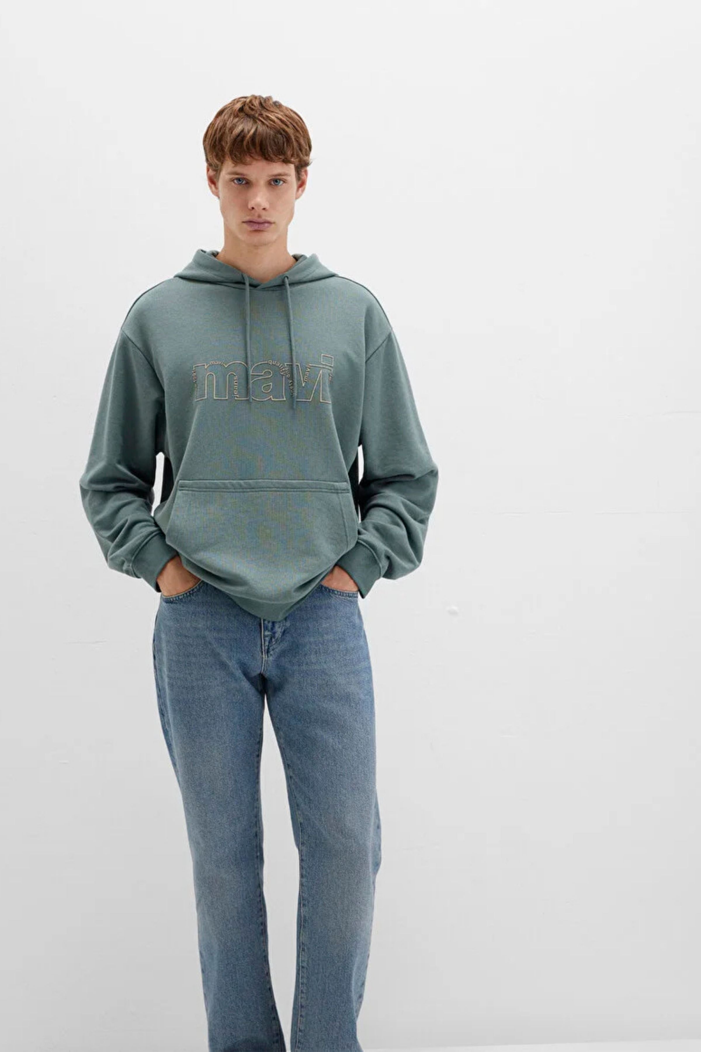 Mavi Soluk Yeşil Erkek Sweat M0S10196-71577