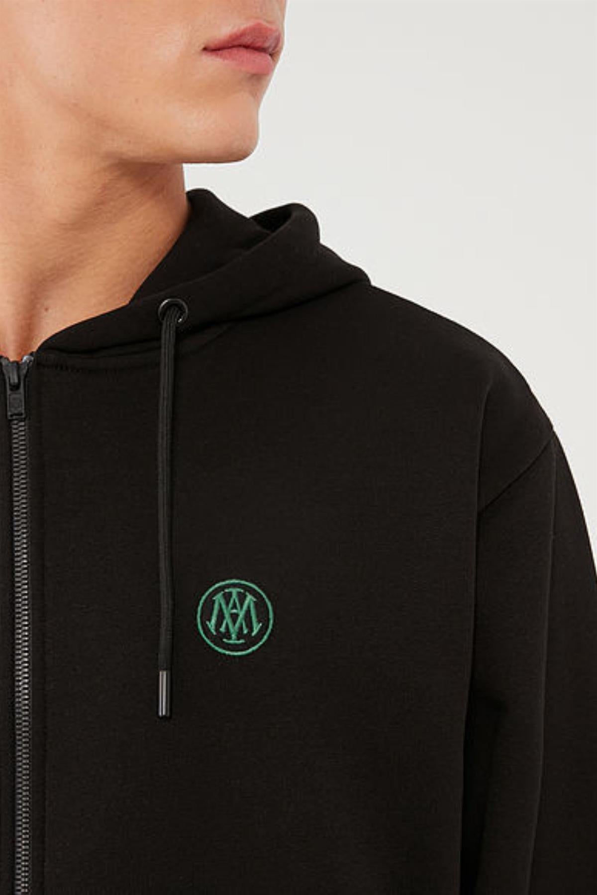 Mavi Fermuarlı Erkek Sweat M066979-90