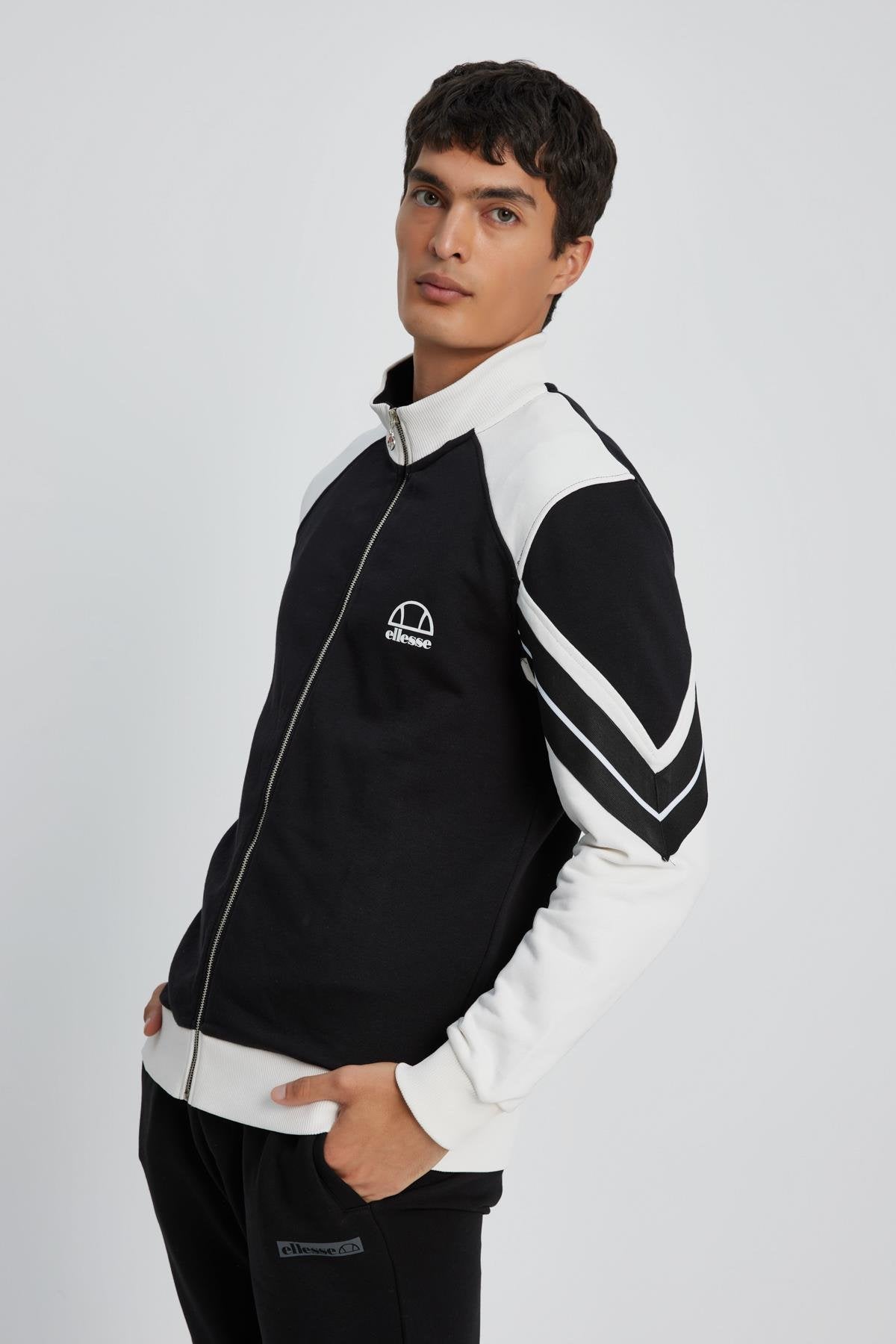 Ellesse Erkek Fermuarlı Sweat EM084-BK