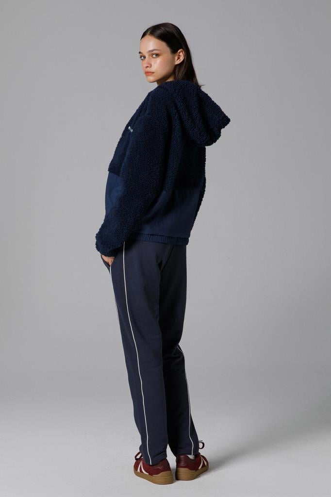 Ellesse Fermuarlı Kapüşonlu Kadın Sweat EF181-NV