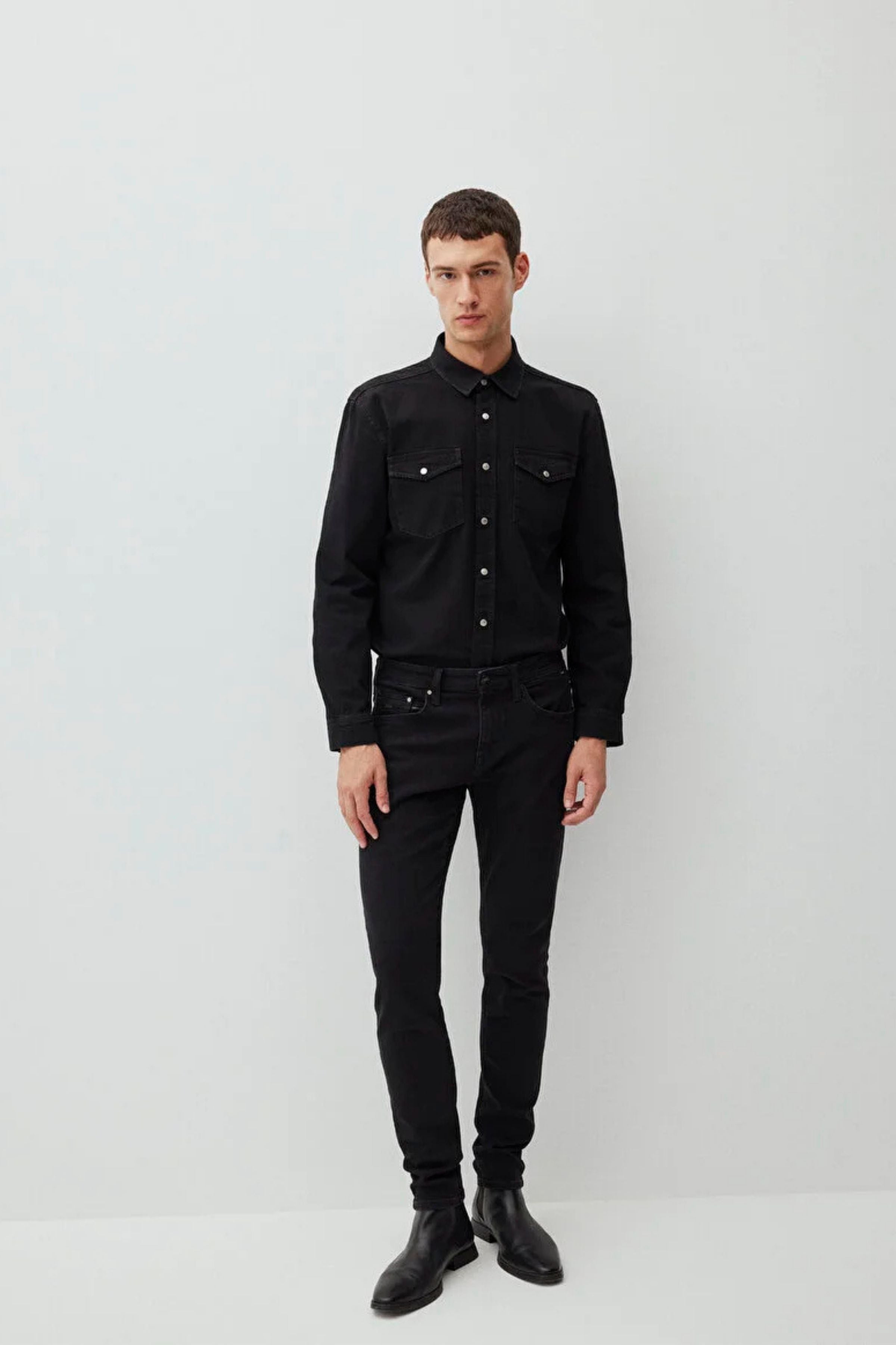 Mavi James Deep Smoke Lux Black Erkek Jean Pantolon M0042487-87866