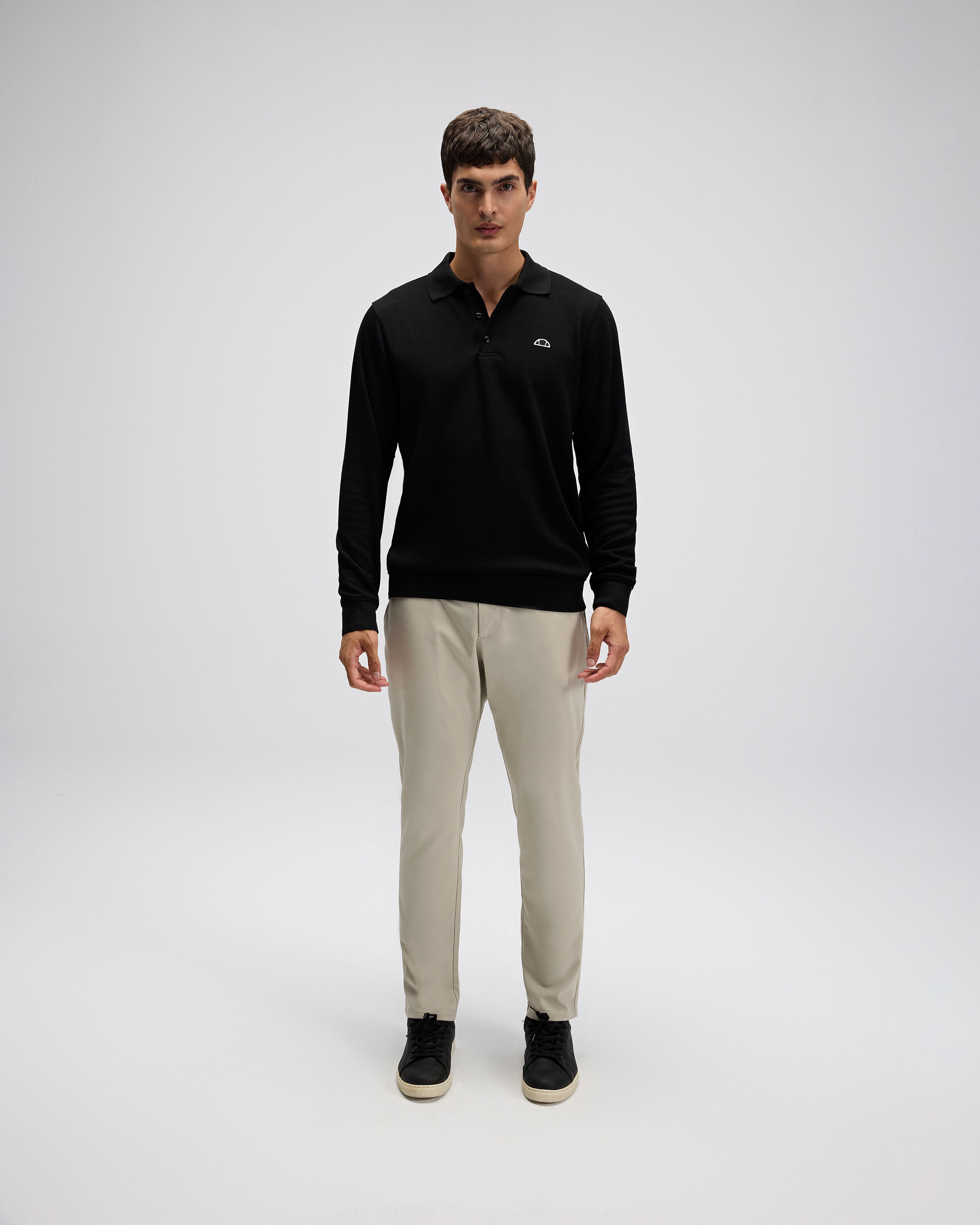Ellesse Erkek Polo Sweatshirt Em607-Bk