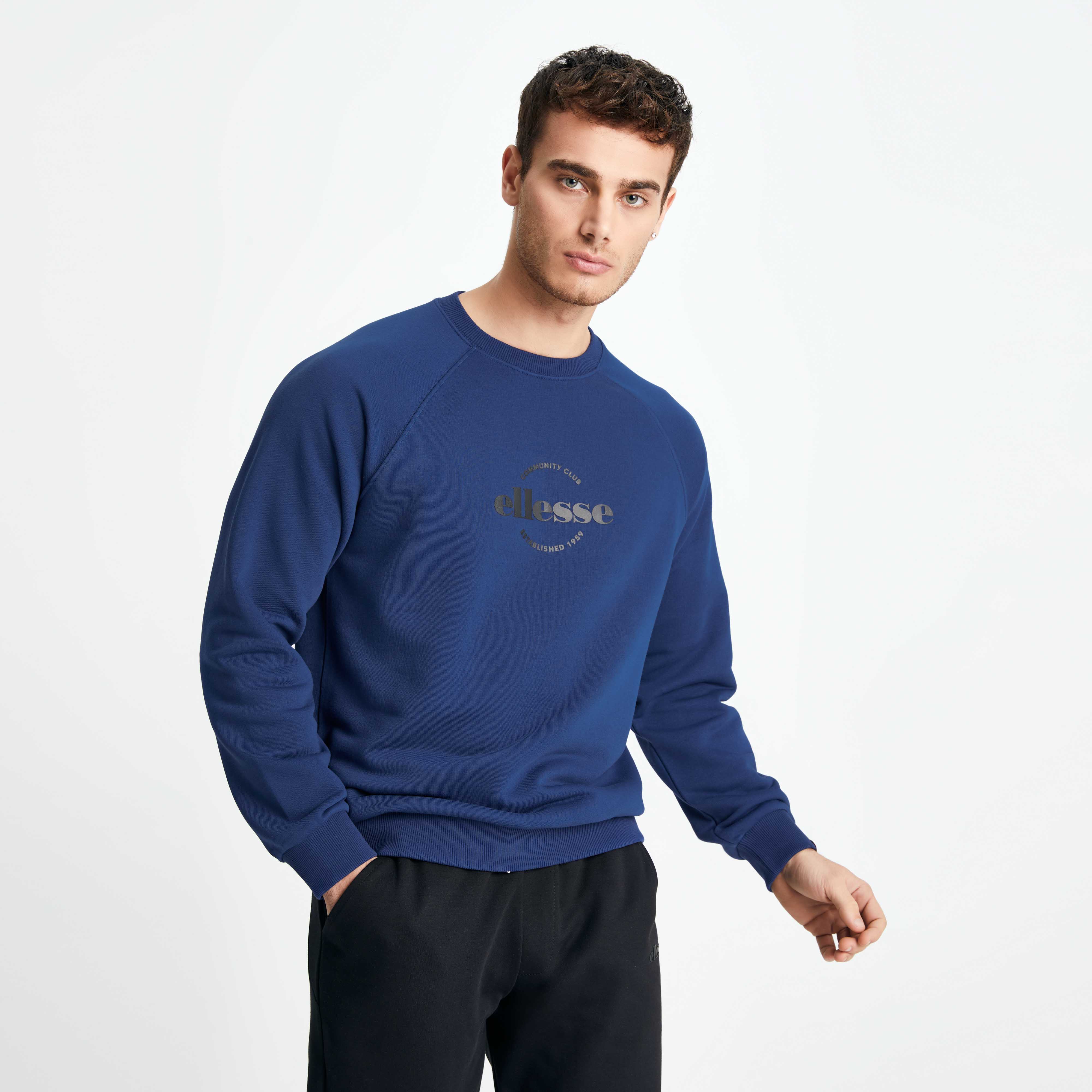 Ellesse Erkek Sweatshırt Em164-Nv