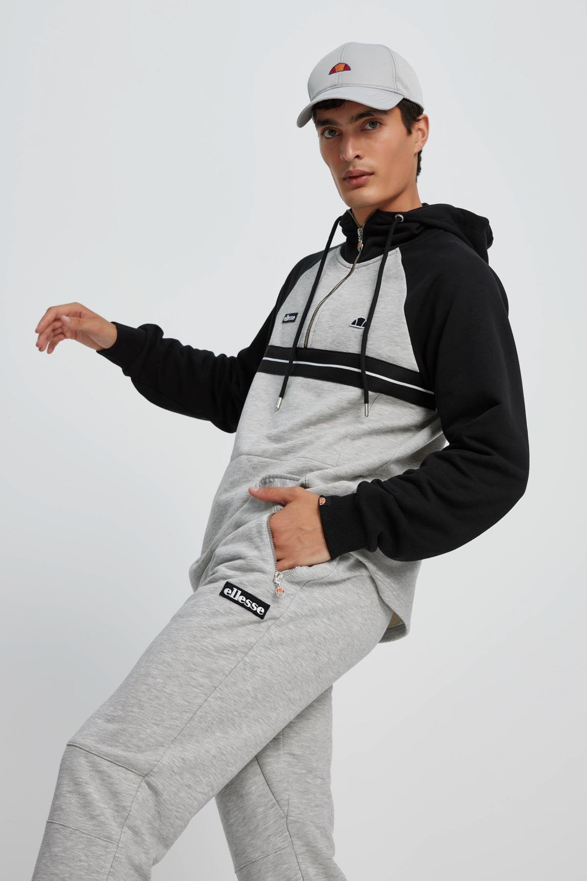 Ellesse Erkek Kapüşonlu Sweatshirt EM080-GR