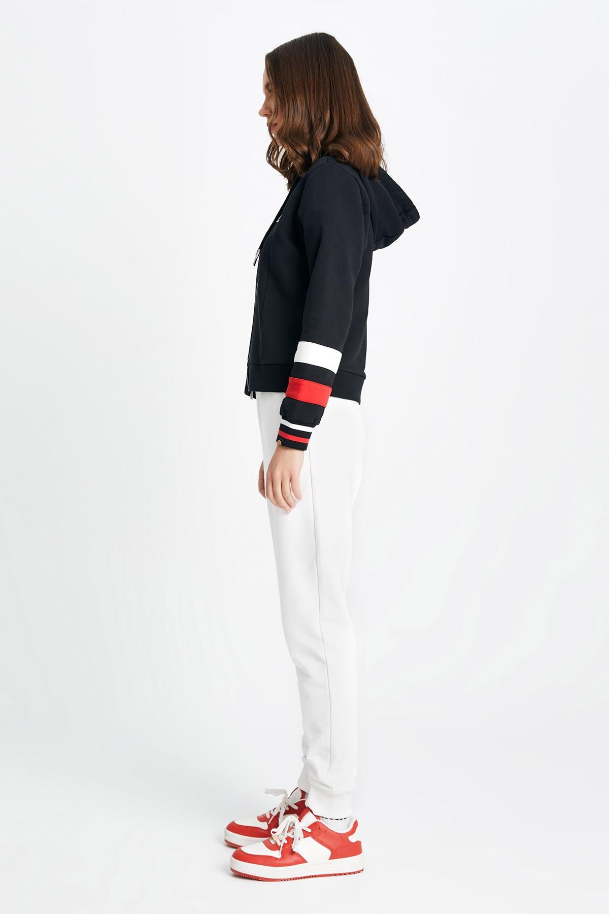 Ellesse Kadın Fermuarlı Sweat EF112-BK