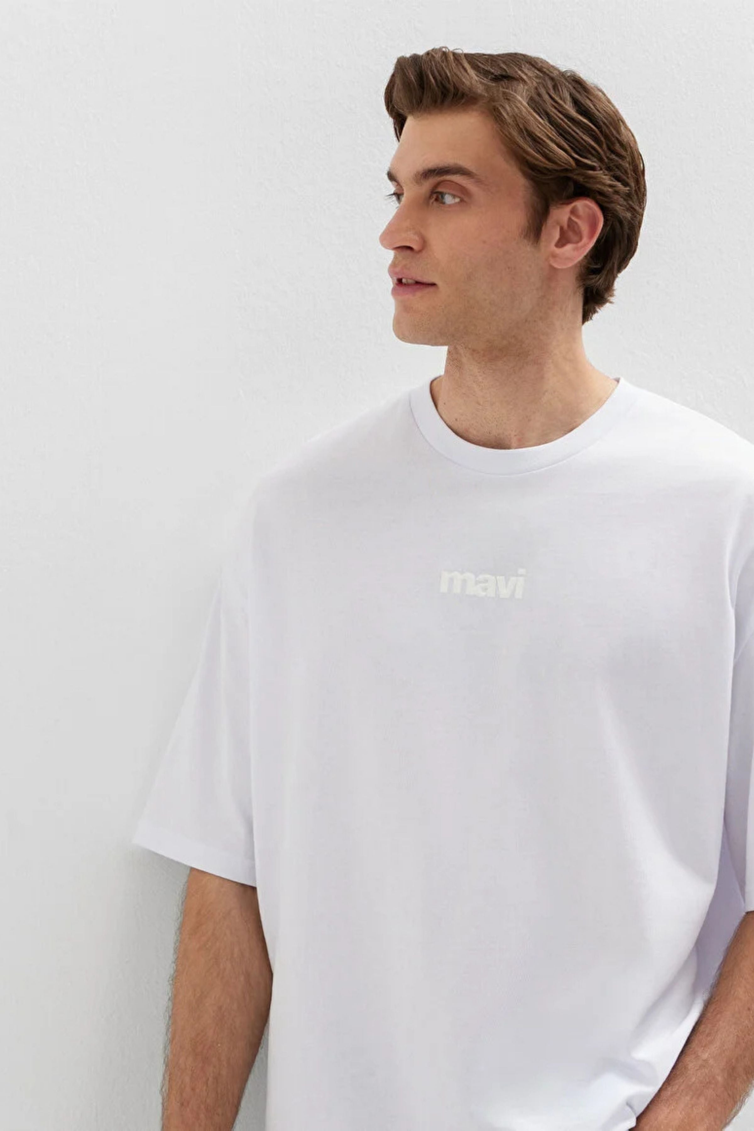 Mavi Baskılı Erkek Tişört M0613553-620