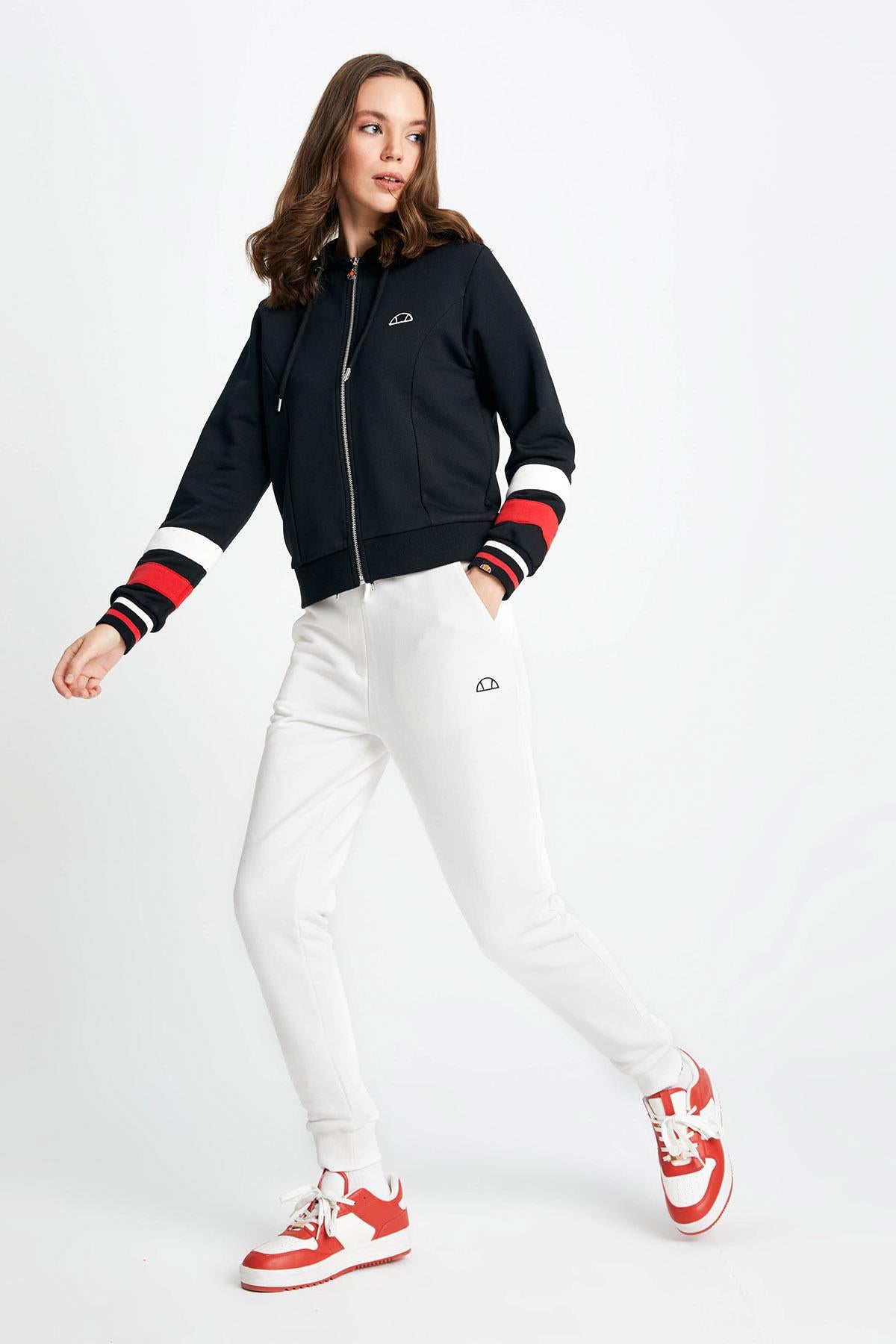 Ellesse Kadın Fermuarlı Sweat EF112-BK