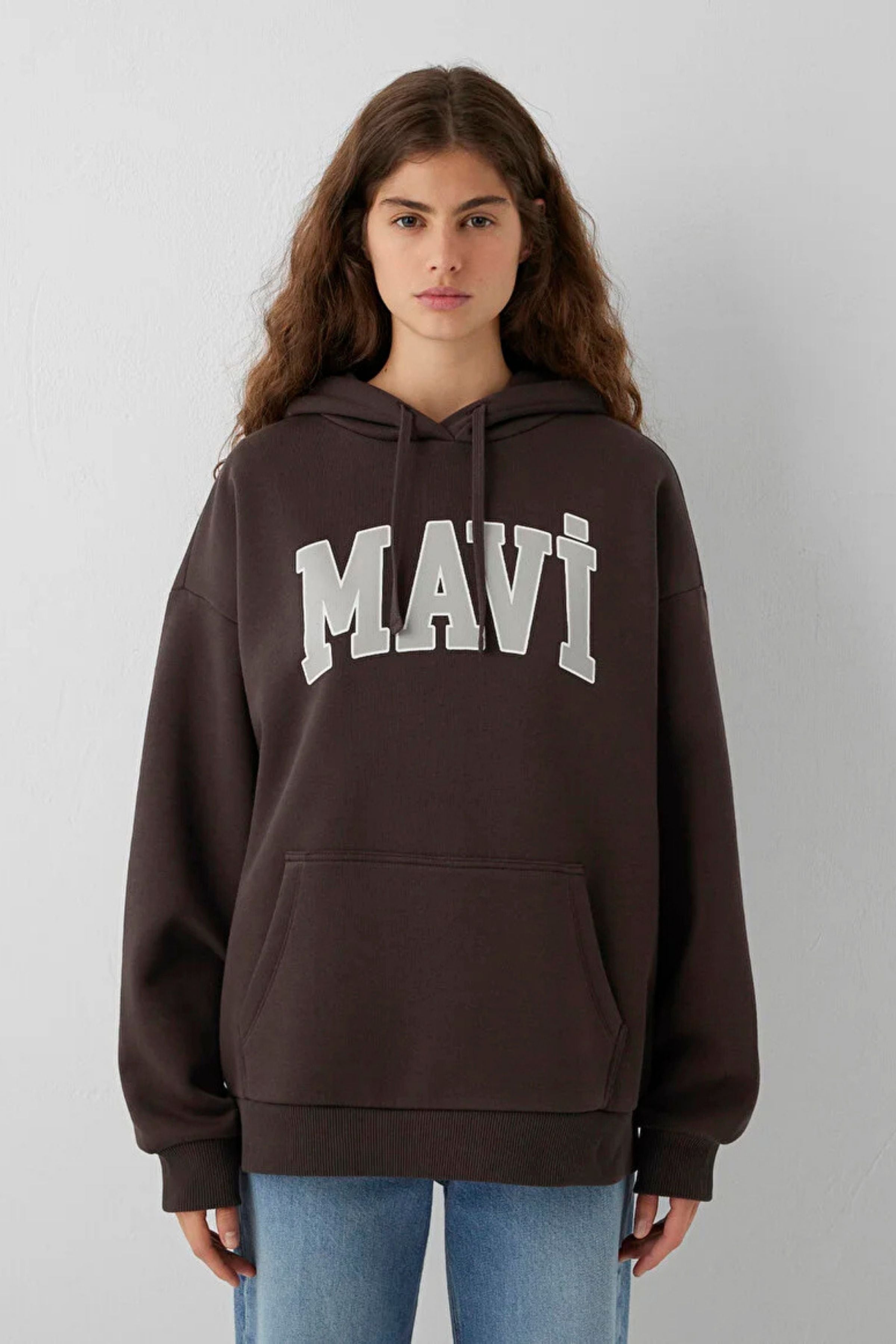 Mavi Kapüşonlu Kadın Sweat M1600361