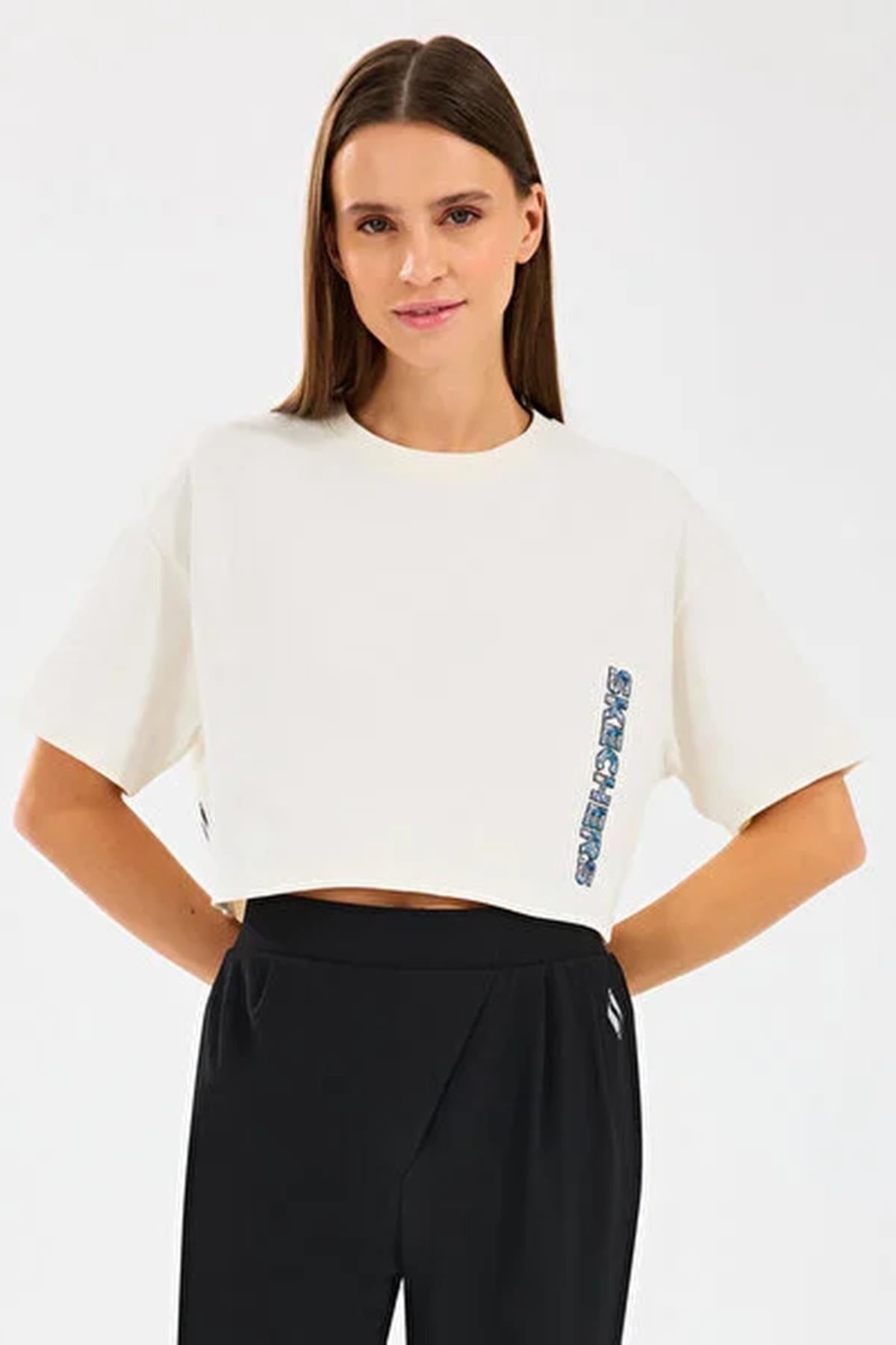 Skechers W Crop Fit Kadın Tişört S2510145-1-102