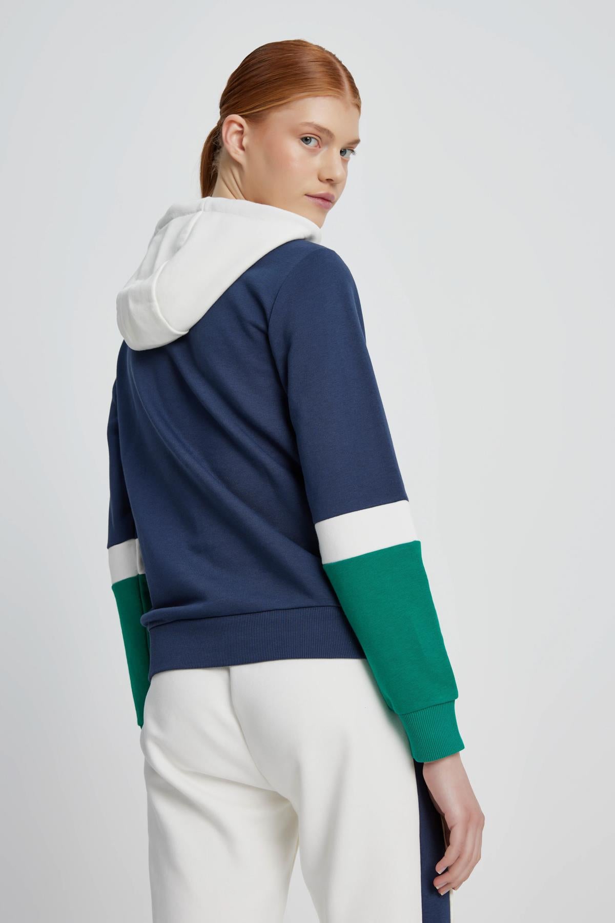 Ellesse Kadın Kapüşonlu Sweatshirt EF048-NV