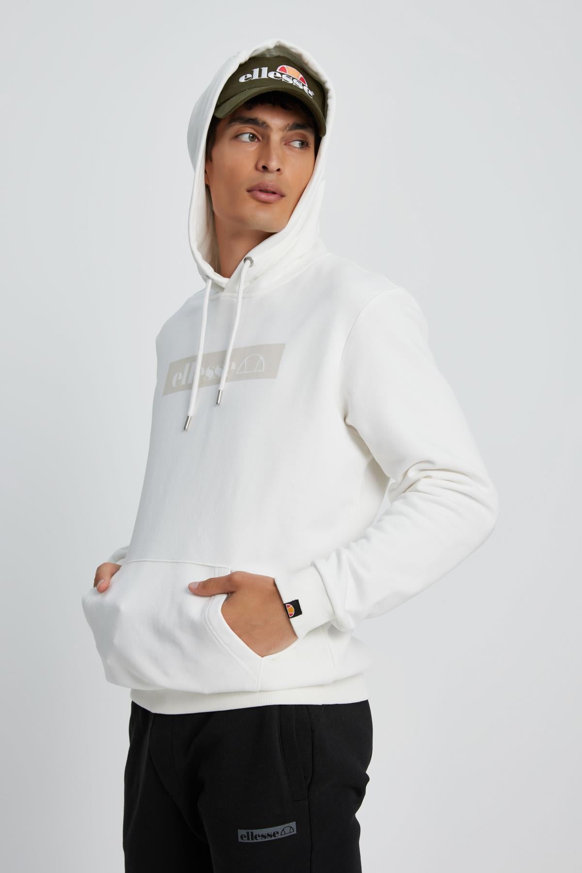 Ellesse Erkek Kapüşonlu Sweatshirt EM075-ECR