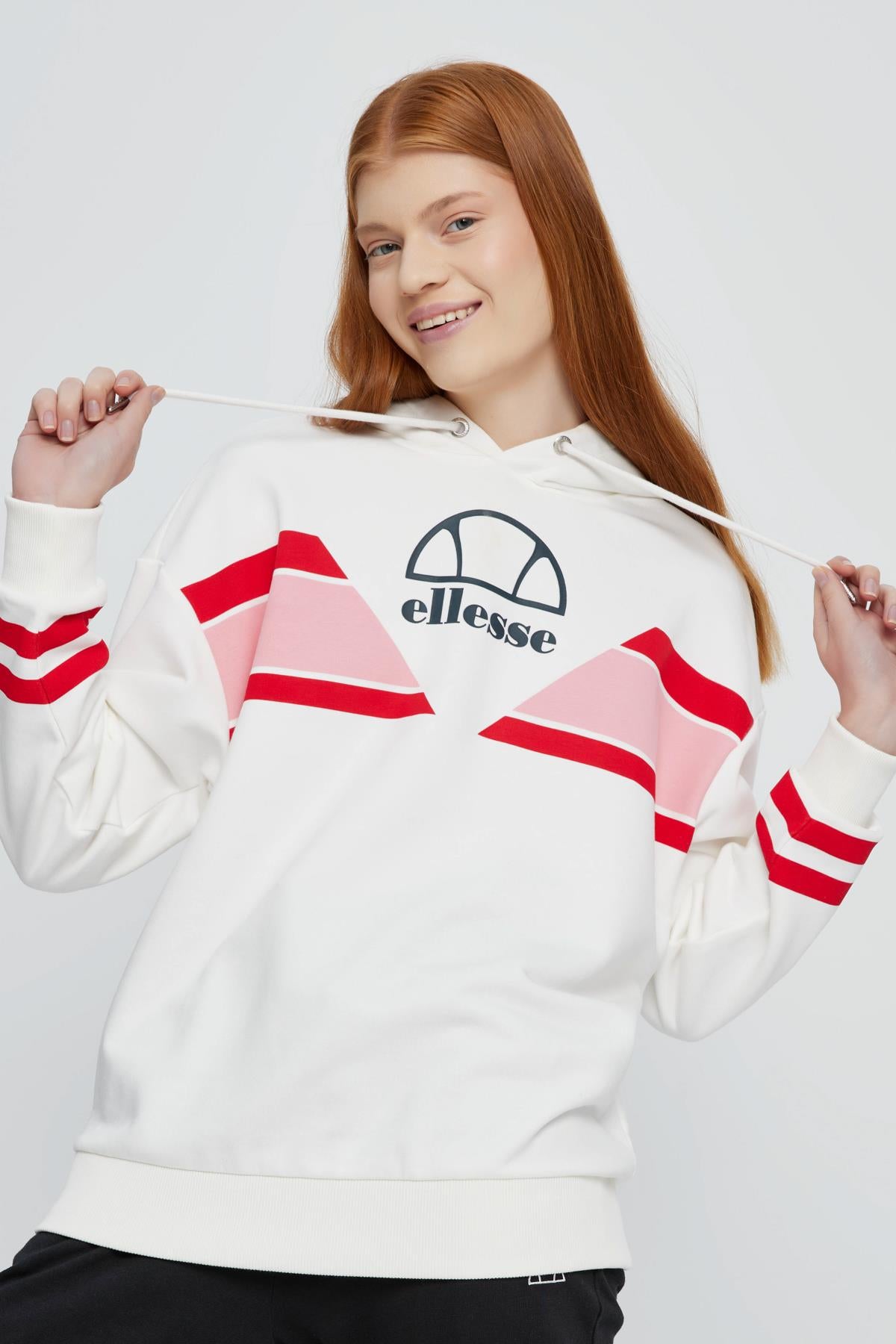 Ellesse Kadın Kapüşonlu Sweatshirt EF067-ECR