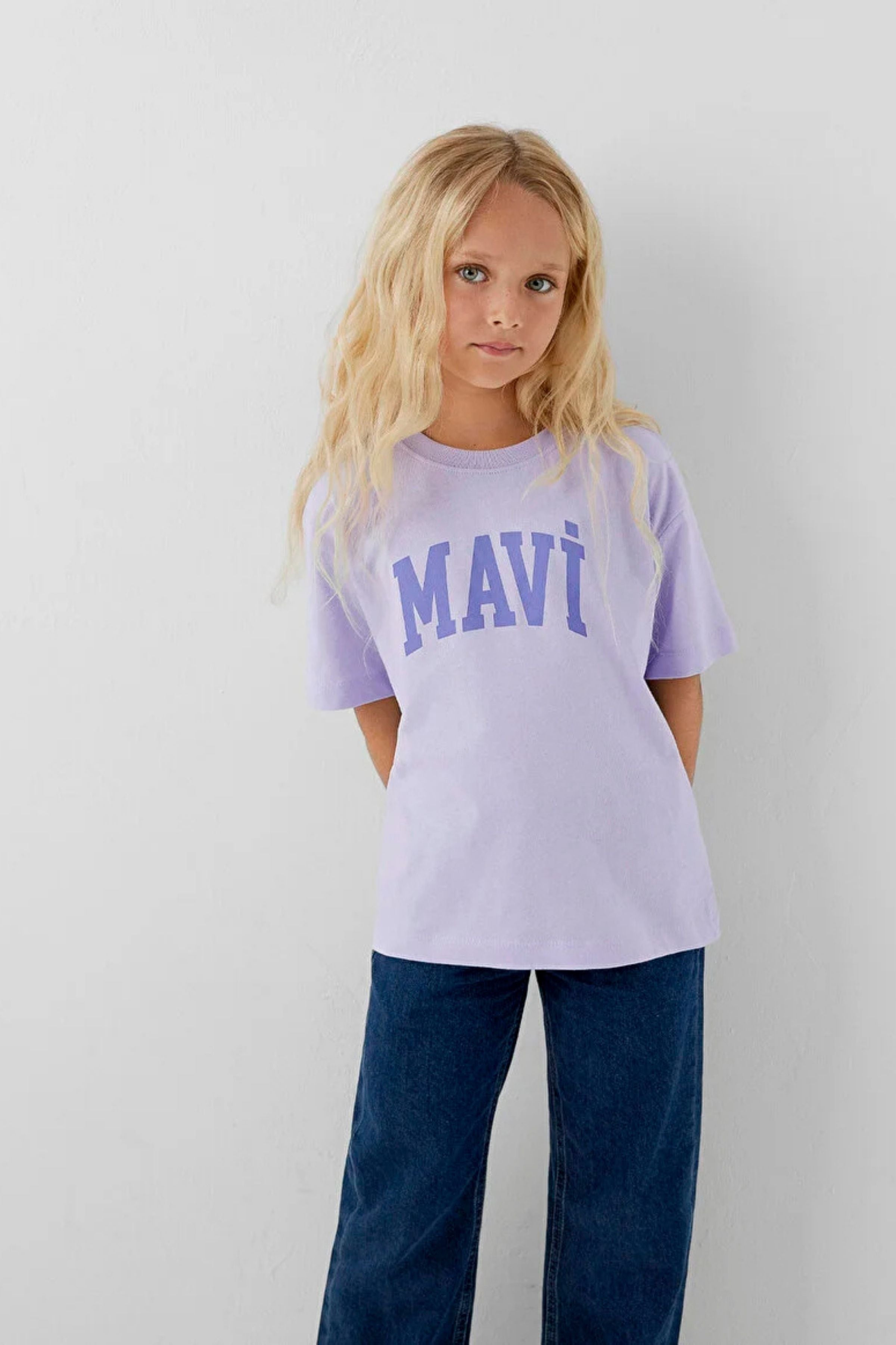 Mavi Logo Kız Çocuk Tişört M7610479