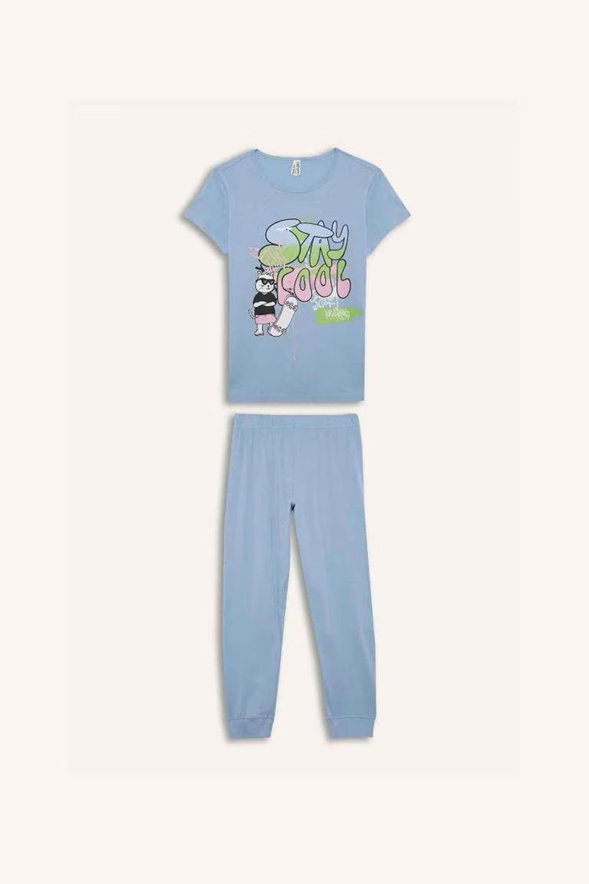 Defacto Kız Çocuk Pijama Takımı E0539A8Tra