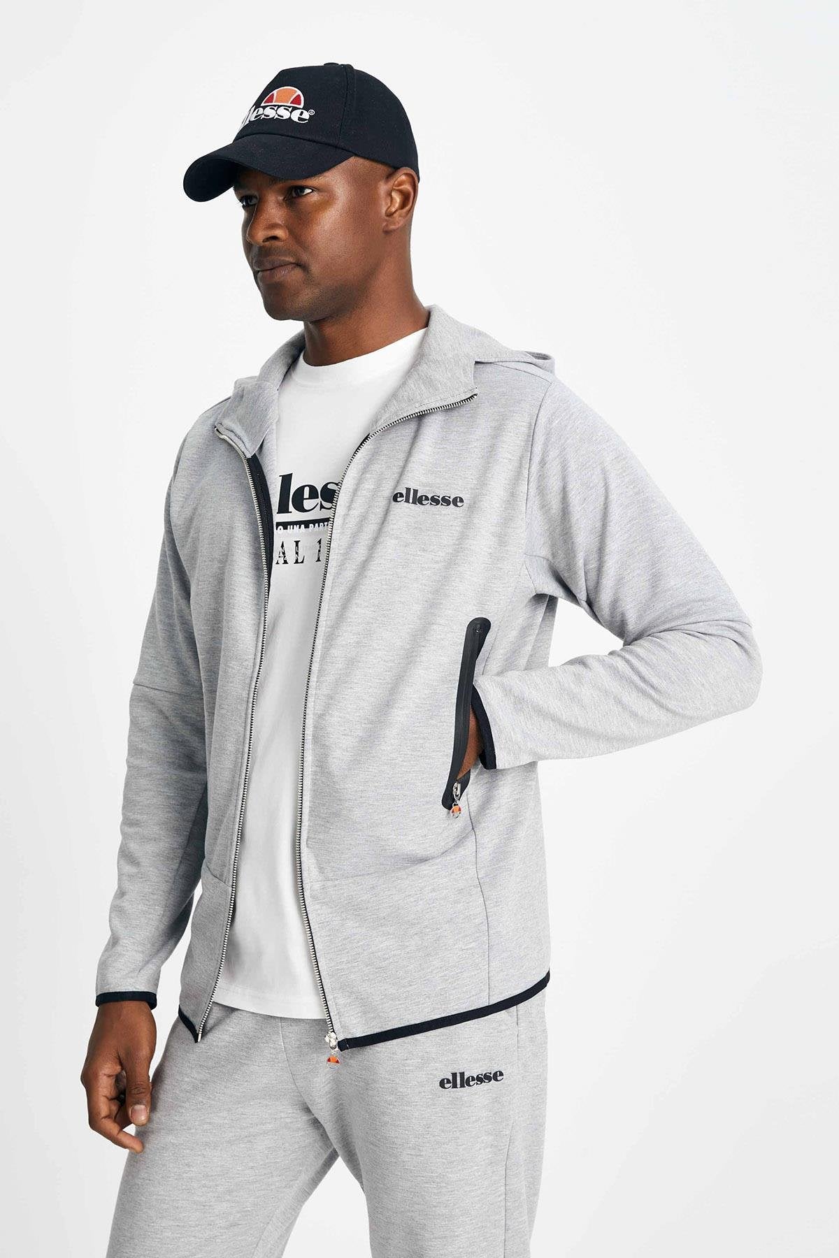 Ellesse Erkek Fermuarlı Sweat EM150-GR
