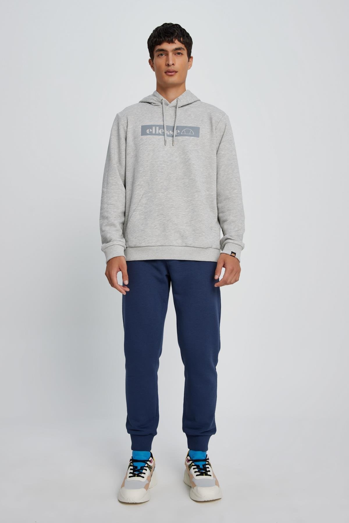 Ellesse Erkek Kapüşonlu Sweatshirt EM075-GR