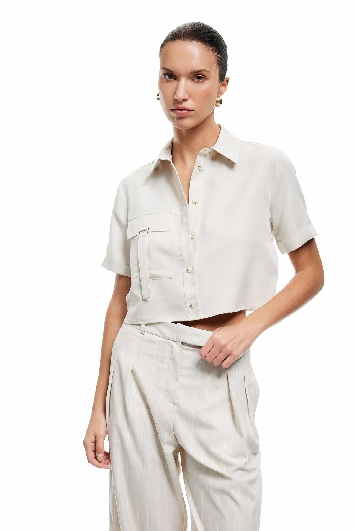 Koton Kadın Gömlek 5Sak60018Pw083