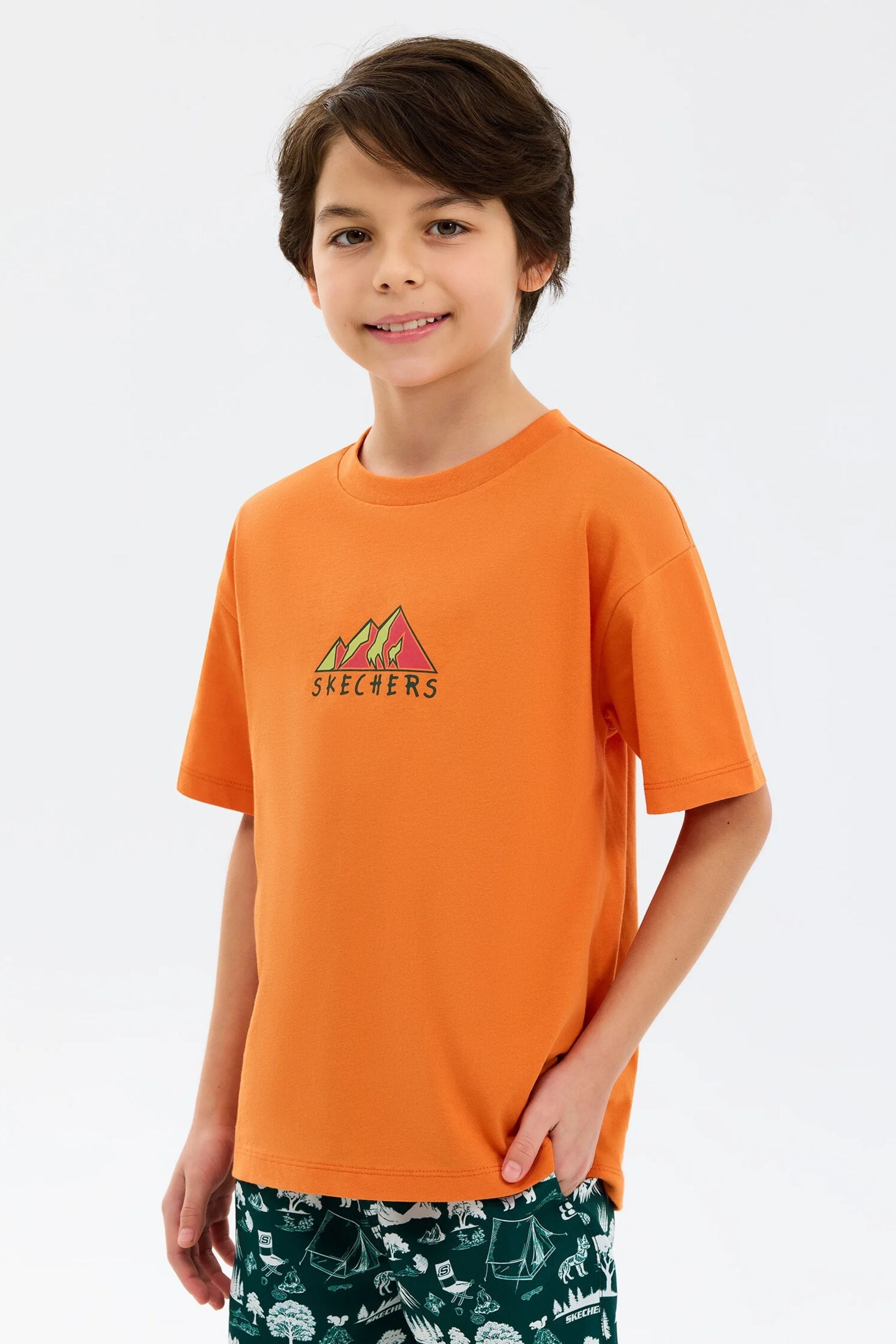 Skechers B Graphic Oversize Erkek Çocuk Tişört SK2610014-4223