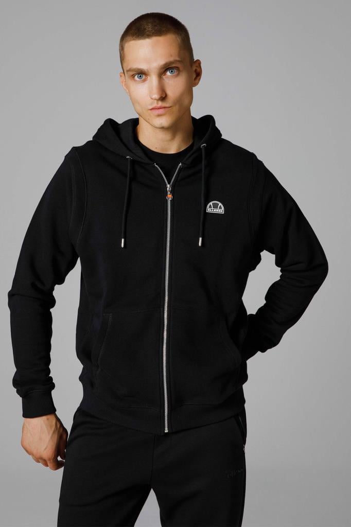Ellesse Fermuarlı Kapüşonlu Erkek Sweat EM281-BK