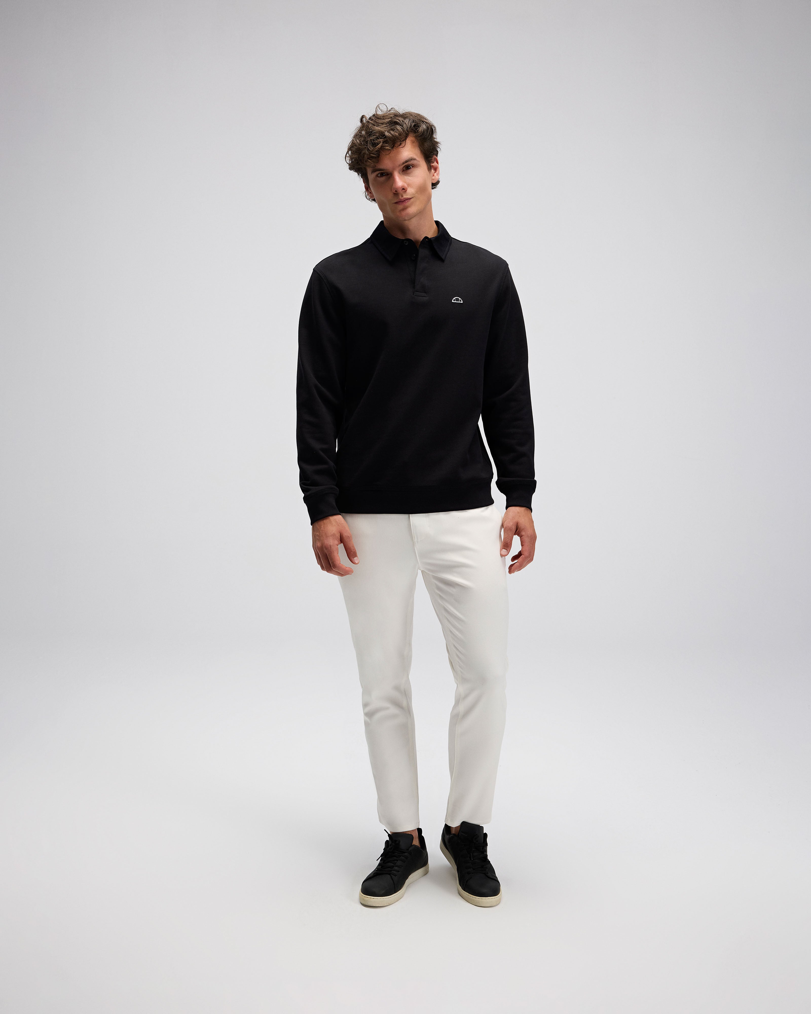 Ellesse Erkek Polo Sweatshirt Em633-Bk