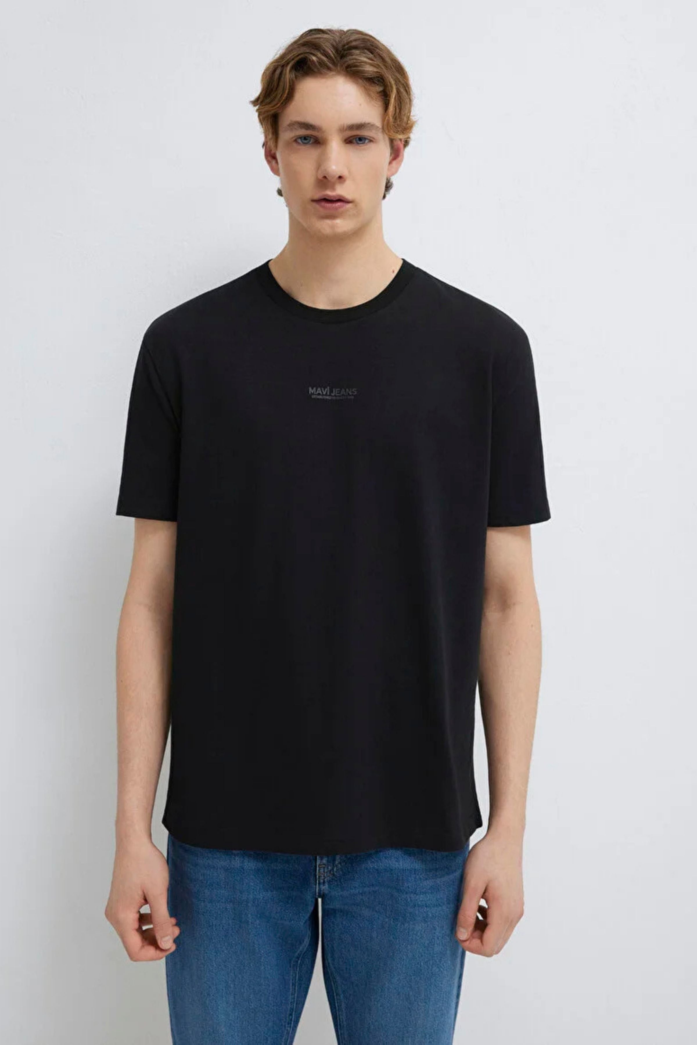 Mavi Jeans Logo Siyah Erkek Tişört M0613348-900