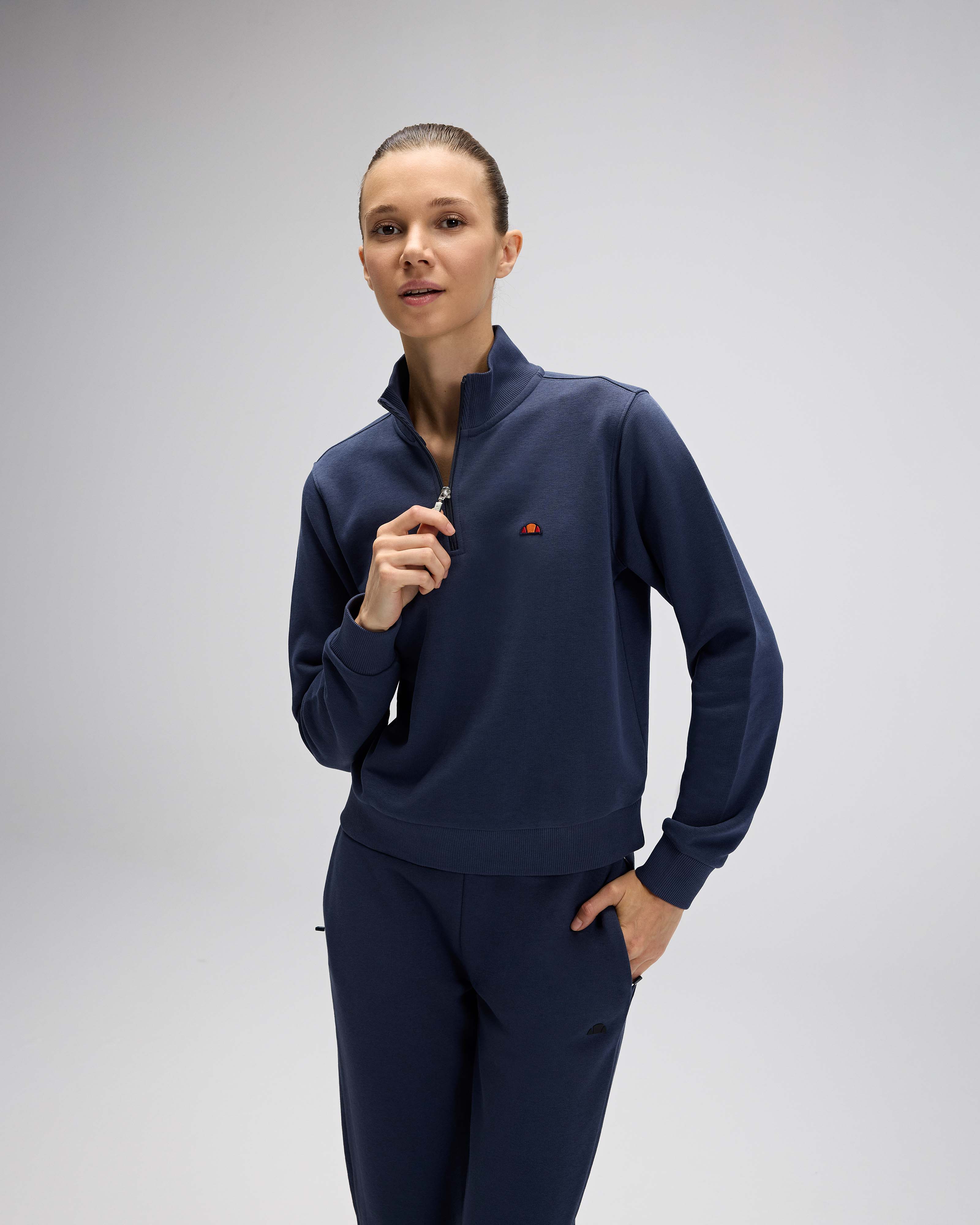 Ellesse Kadın Yarım Fermuarlı Sweat Ef557-Nv
