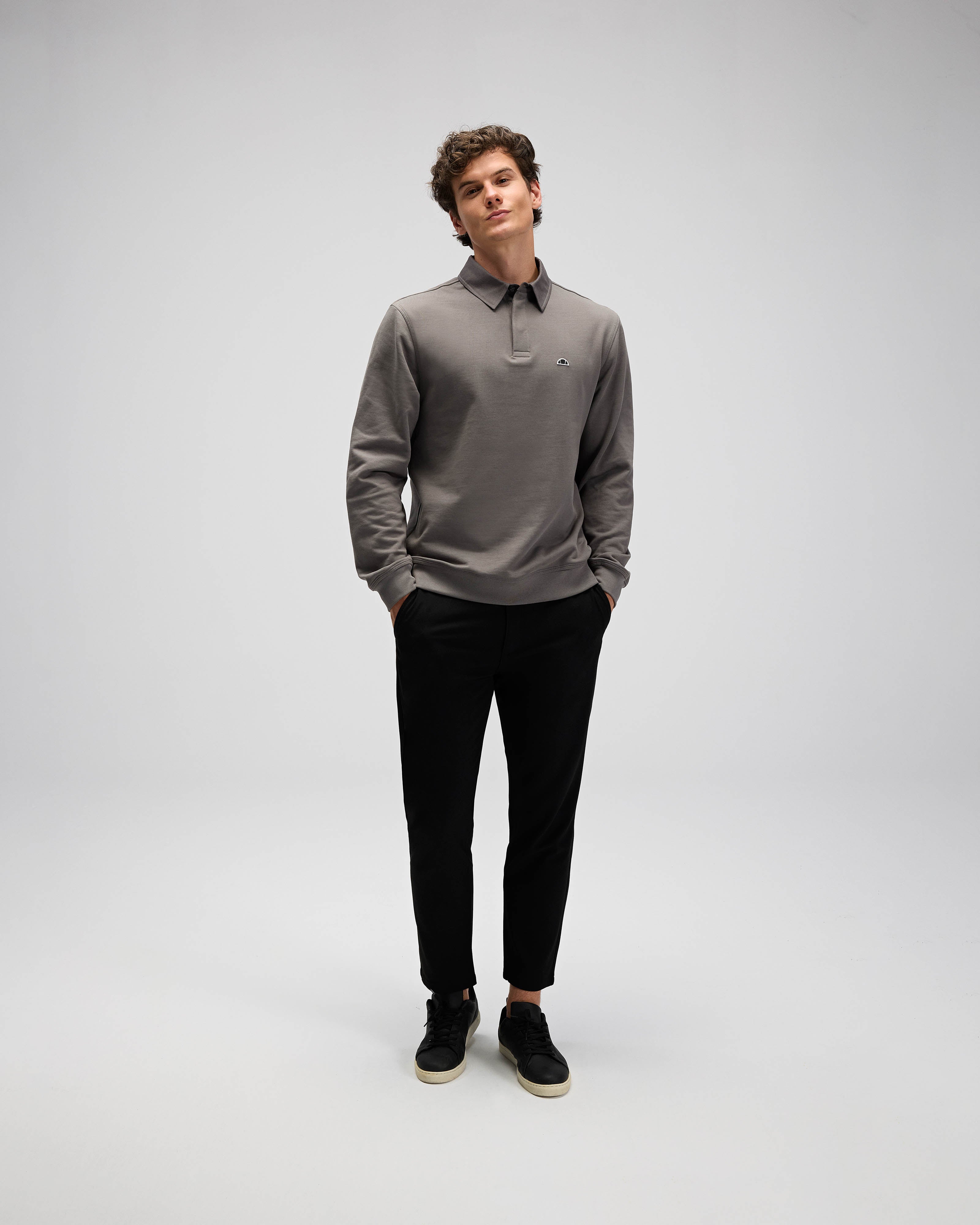 Ellesse Erkek Polo Sweatshirt Em607-Ant
