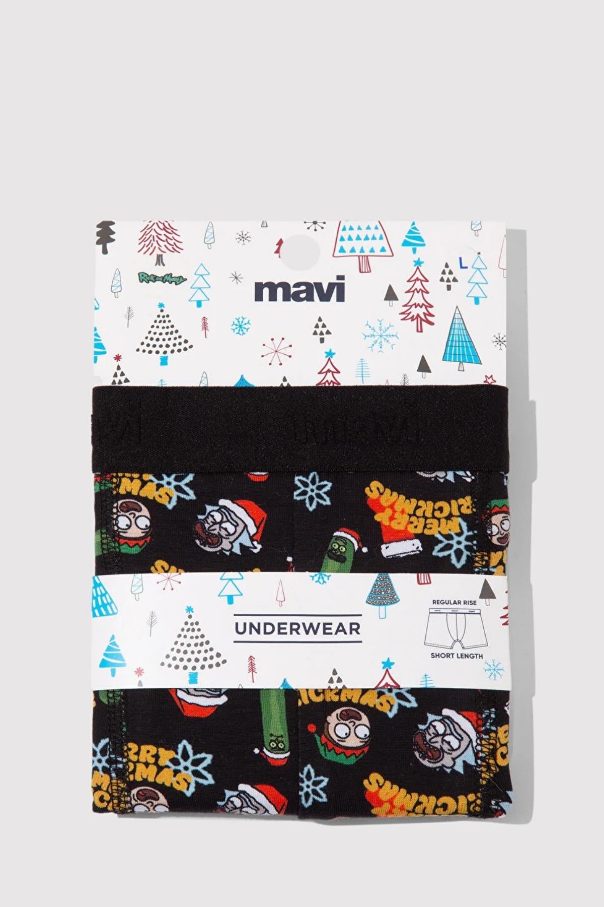 Mavi Siyah Erkek Boxer M0911246-9