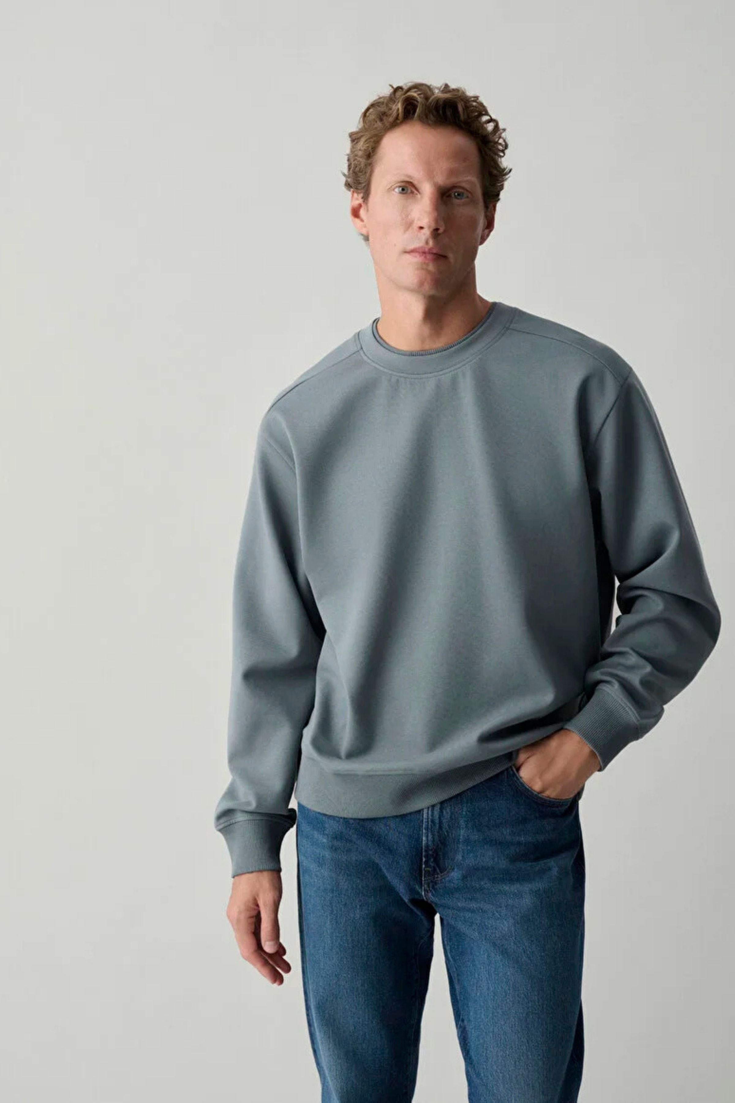 Mavi Bisiklet Yaka Erkek Sweat M0S10634-80889