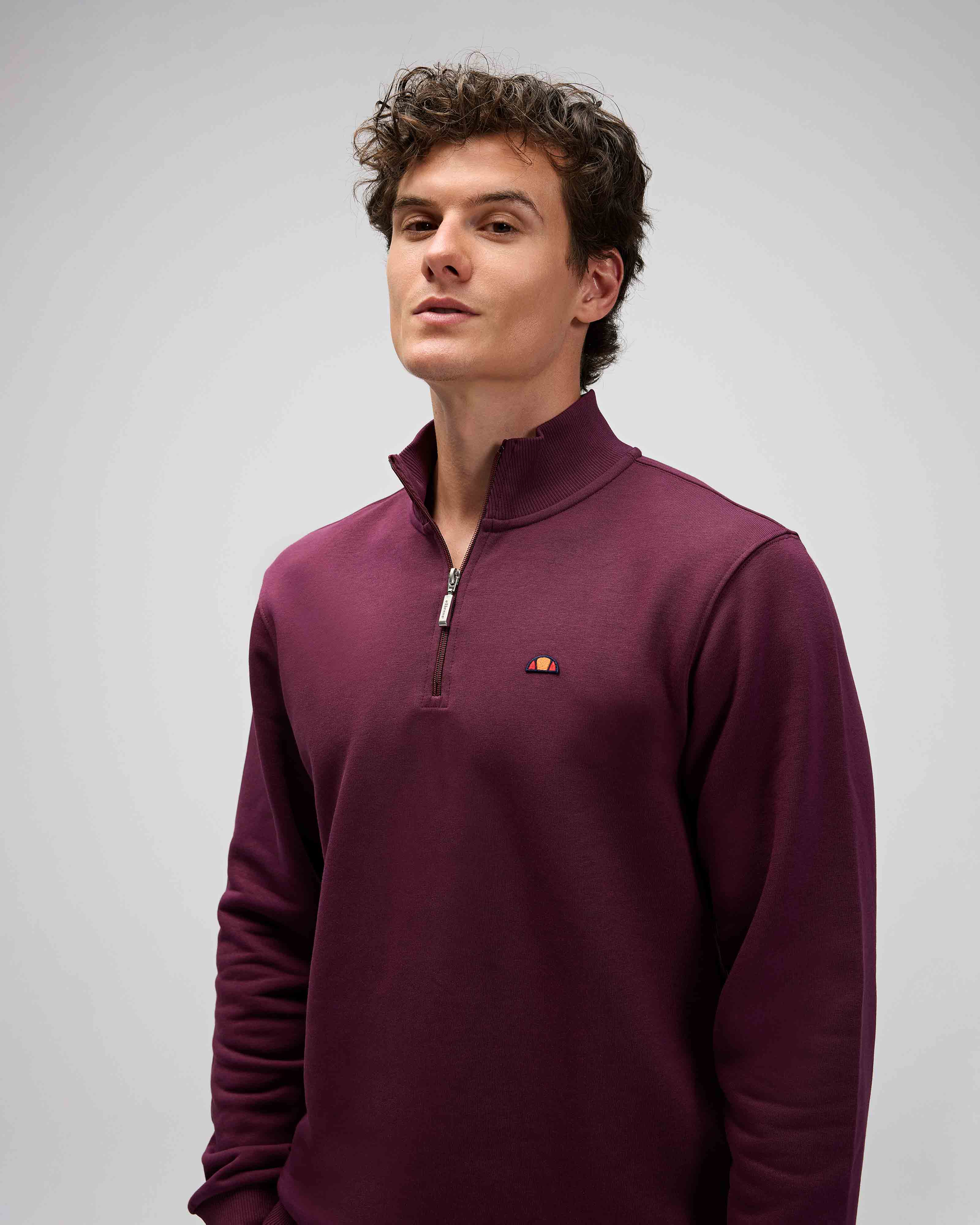 Ellesse Erkek Yarım Fermuarlı Sweat Em580-Brd