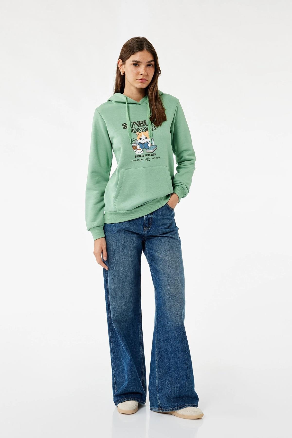 Koton Kadın Sweat 6Wal10128Ikmnt