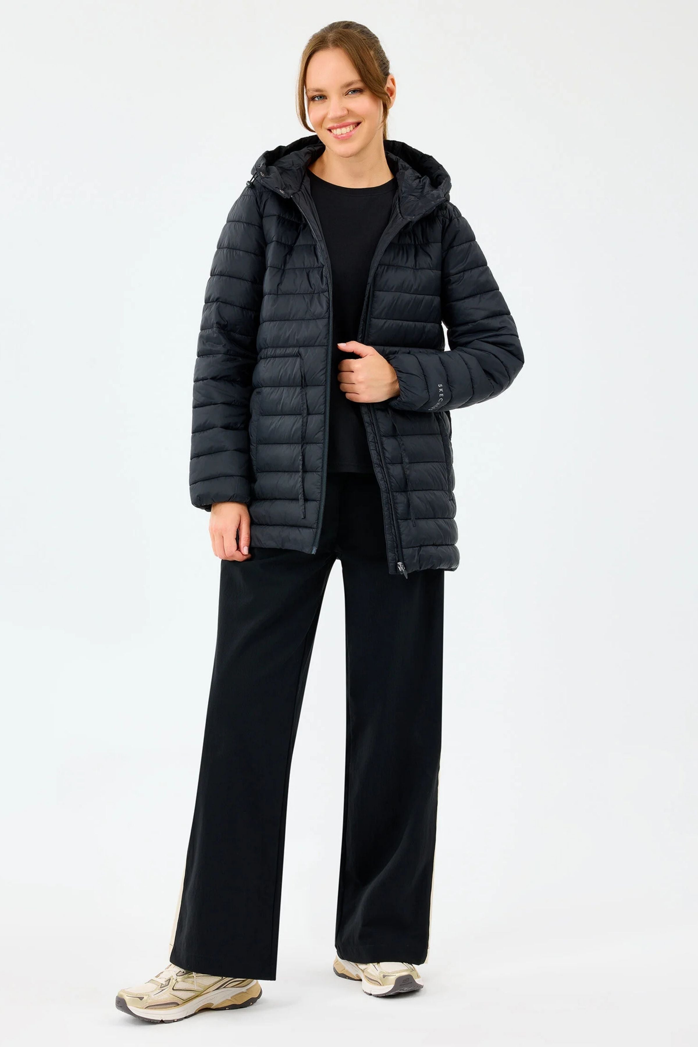 Skechers W Light Weight Quilted Jacket Kadın Mont S2520206-3817