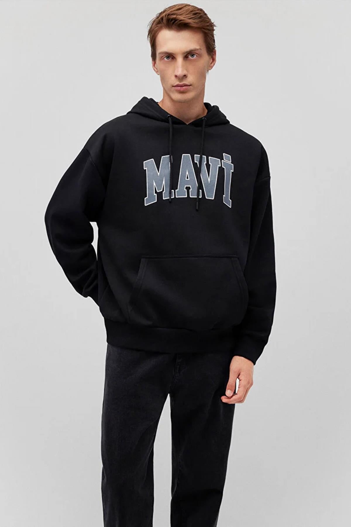 Mavi Baskılı Erkek Sweat M067149-90