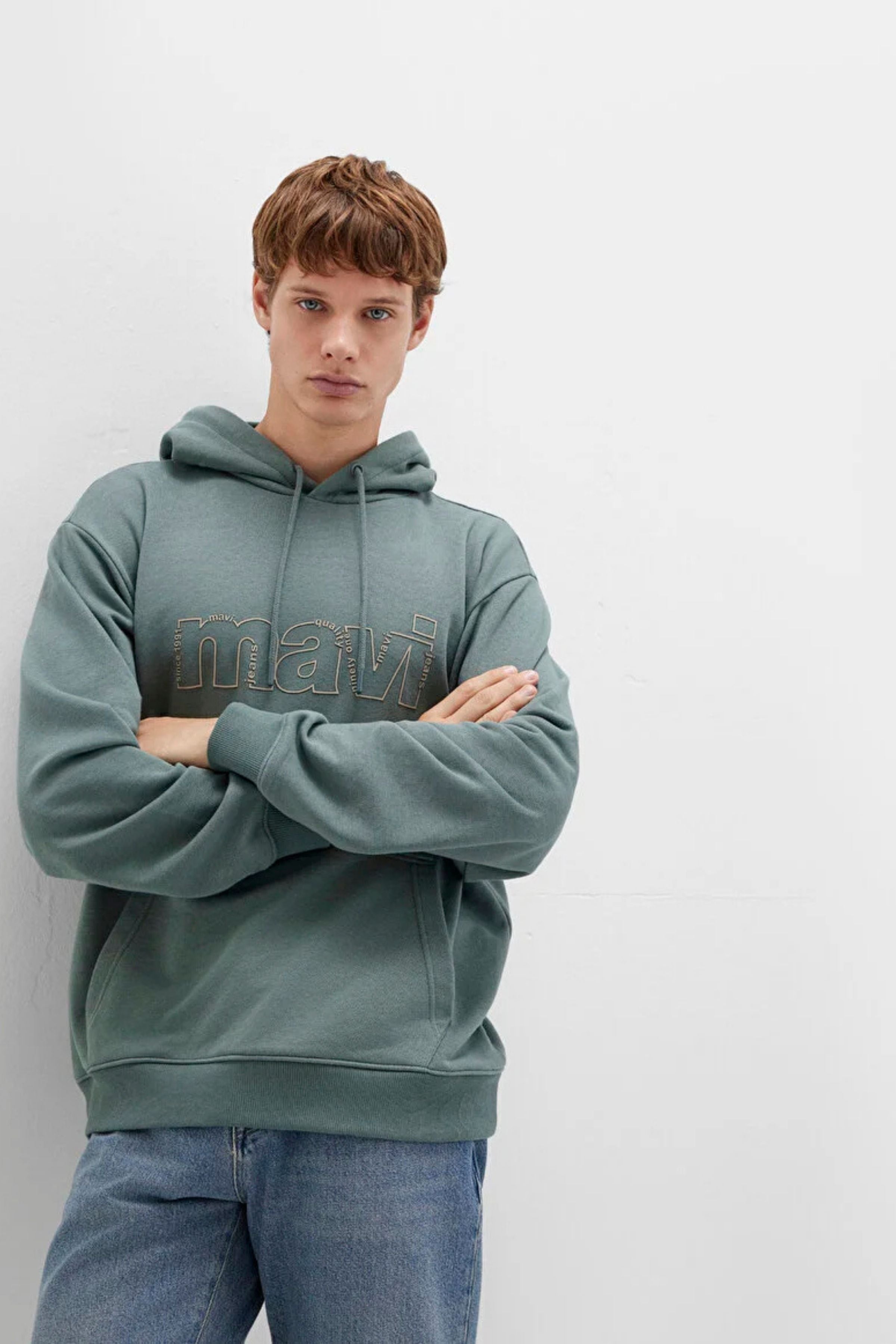 Mavi Soluk Yeşil Erkek Sweat M0S10196-71577