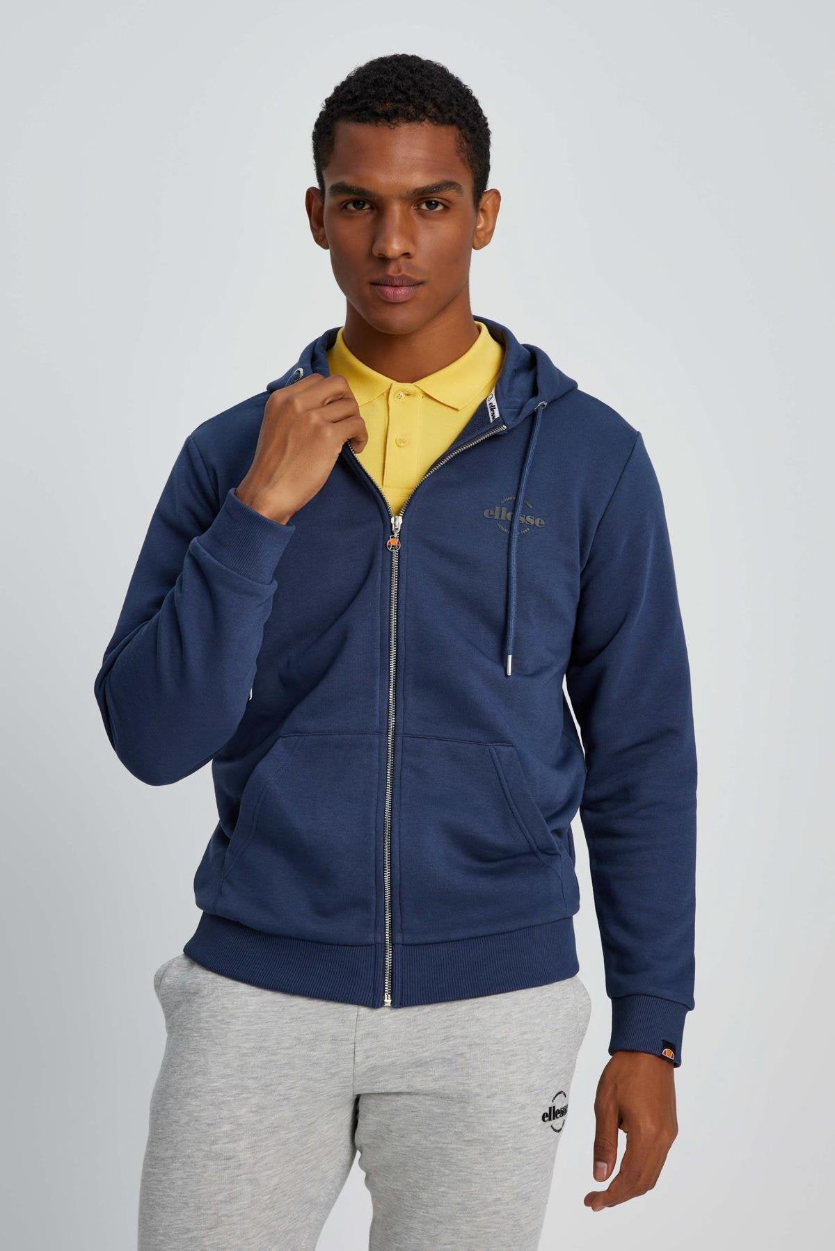 Ellesse Erkek Fermuarlı Sweat EM049-NV