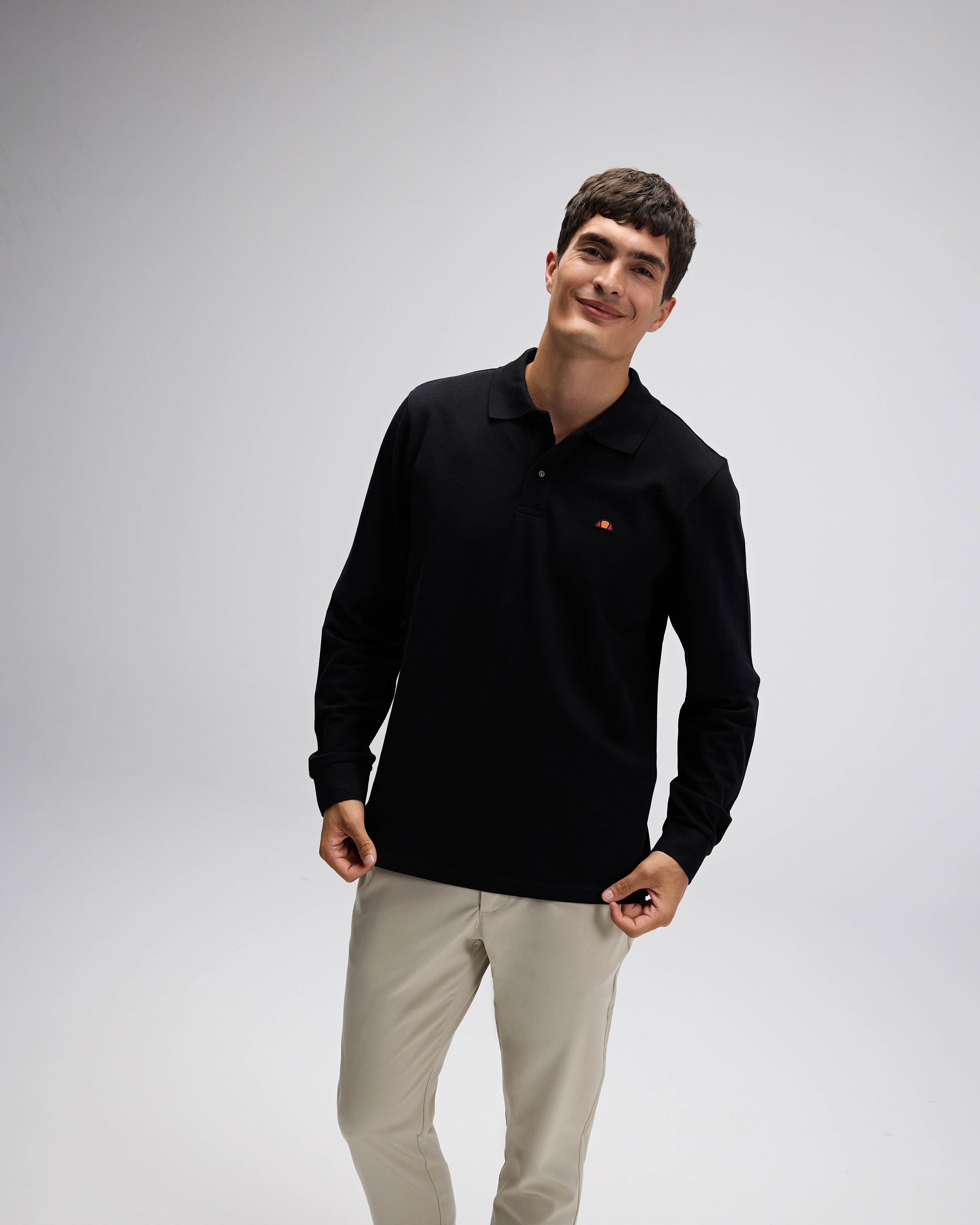 Ellesse Erkek Polo Sweatshirt Em582-Bk
