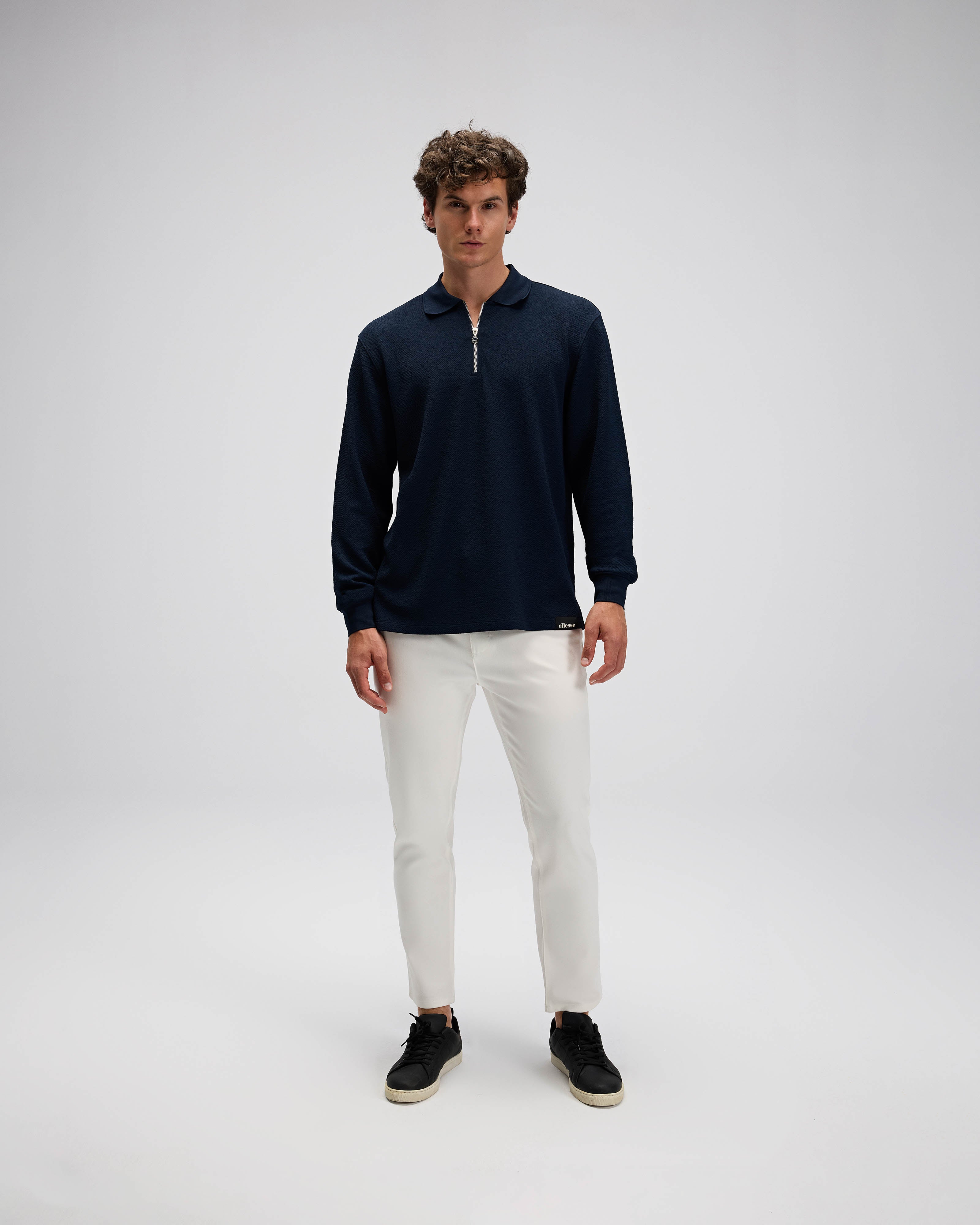 Ellesse Erkek Polo Sweatshirt Em601-Nv