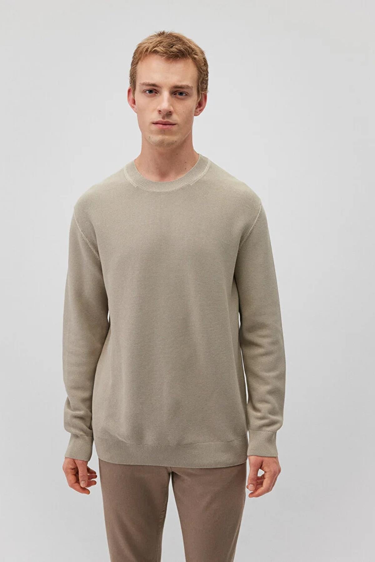 Mavi Taş Gri Erkek Kazak M0710197-7