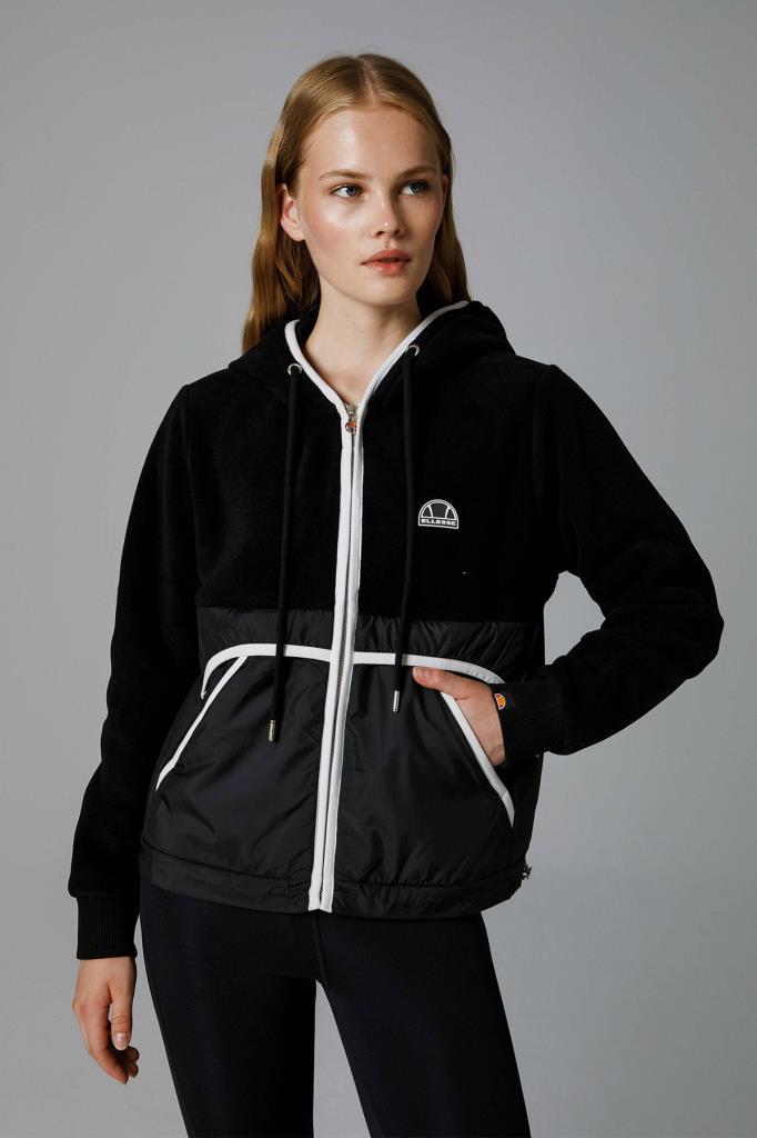 Ellesse Fermuarlı Kapüşonlu Kadın Sweat EF188-BK