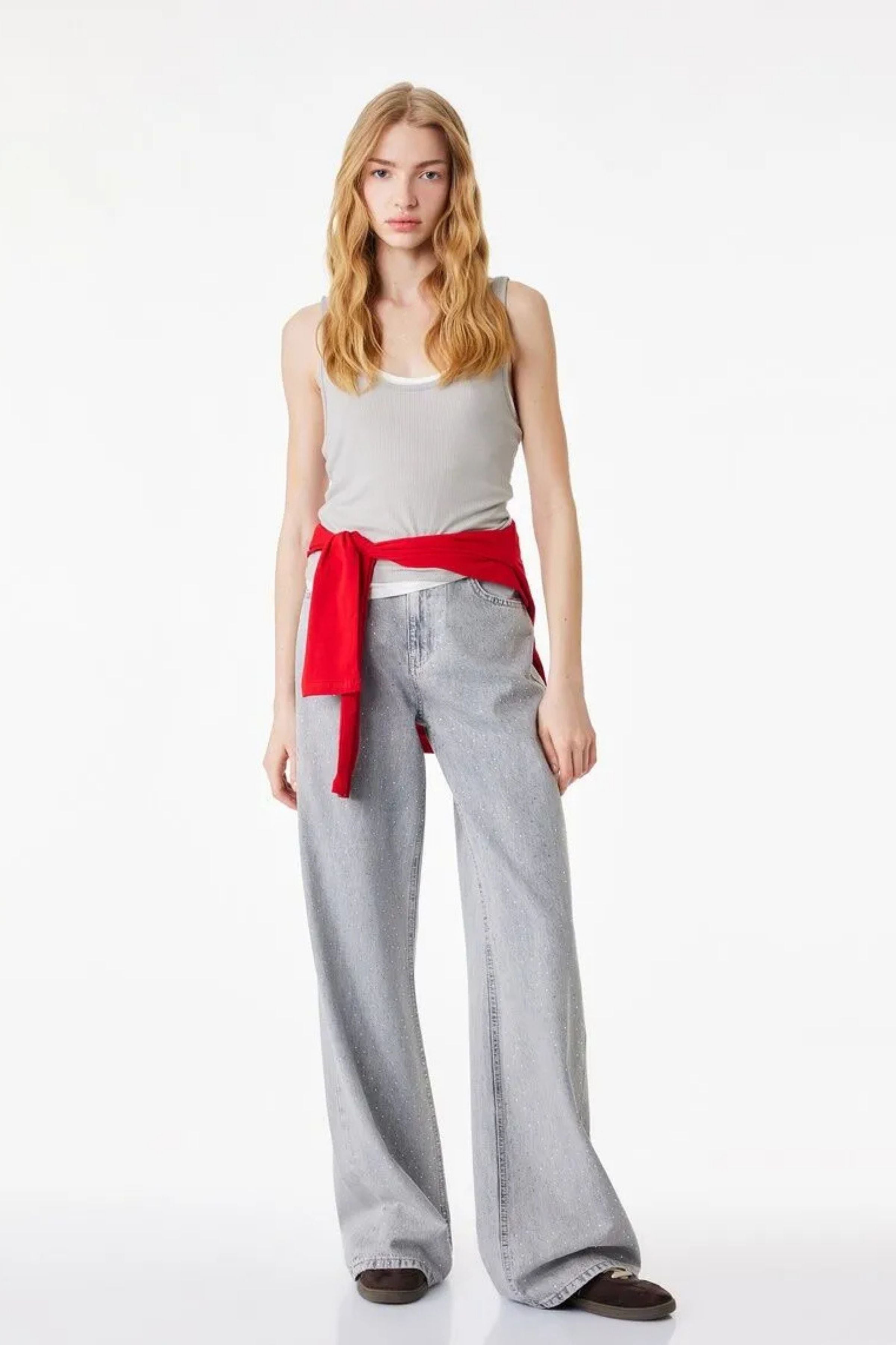 Koton Kadın Pantolon 6SAL40006MD-GRY