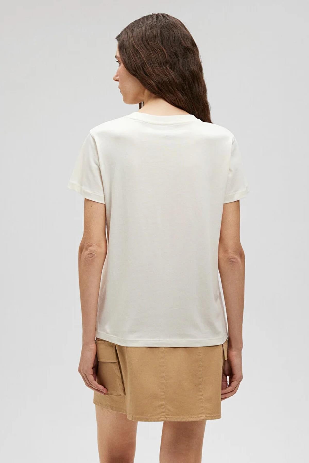 Mavi Bisiklet Baskılı Kadın Tişört M1612397-8